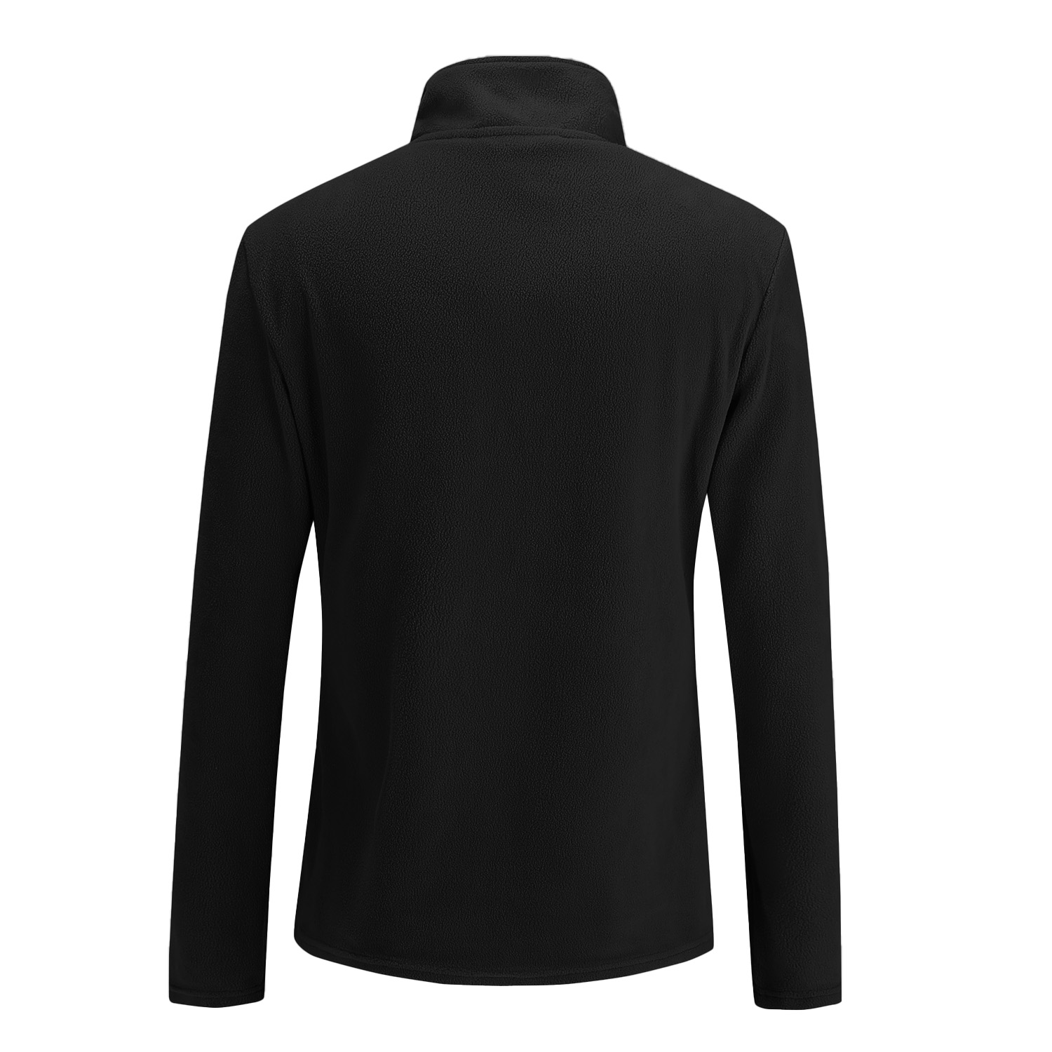POLERA MANGA LARGA MUJER ANDESLAND II CAPA MICROPOLAR LISO MEDIO CIERRE TÉRMICO DEPORTIVO - 3