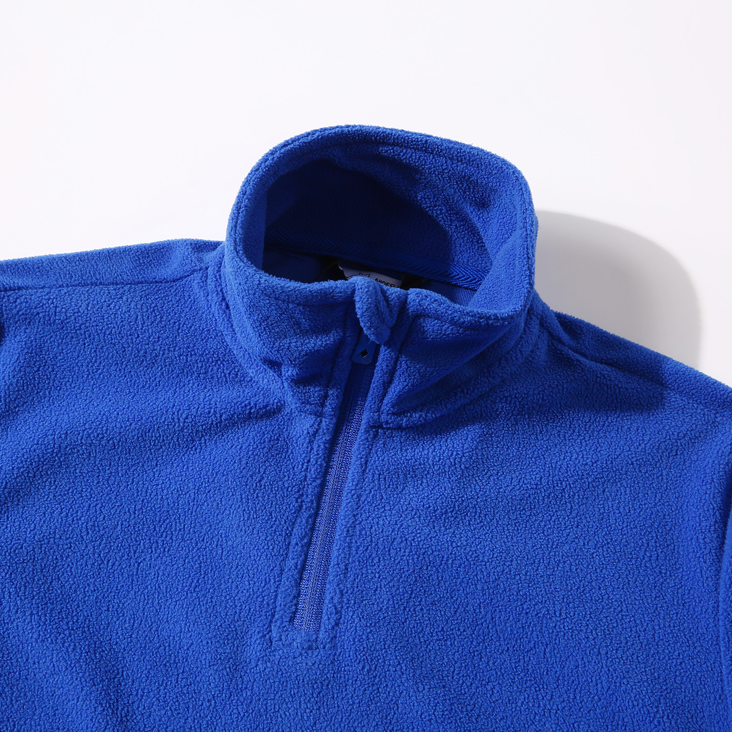 POLERA MANGA LARGA MUJER ANDESLAND II CAPA MICROPOLAR LISO MEDIO CIERRE TÉRMICO DEPORTIVO - 4