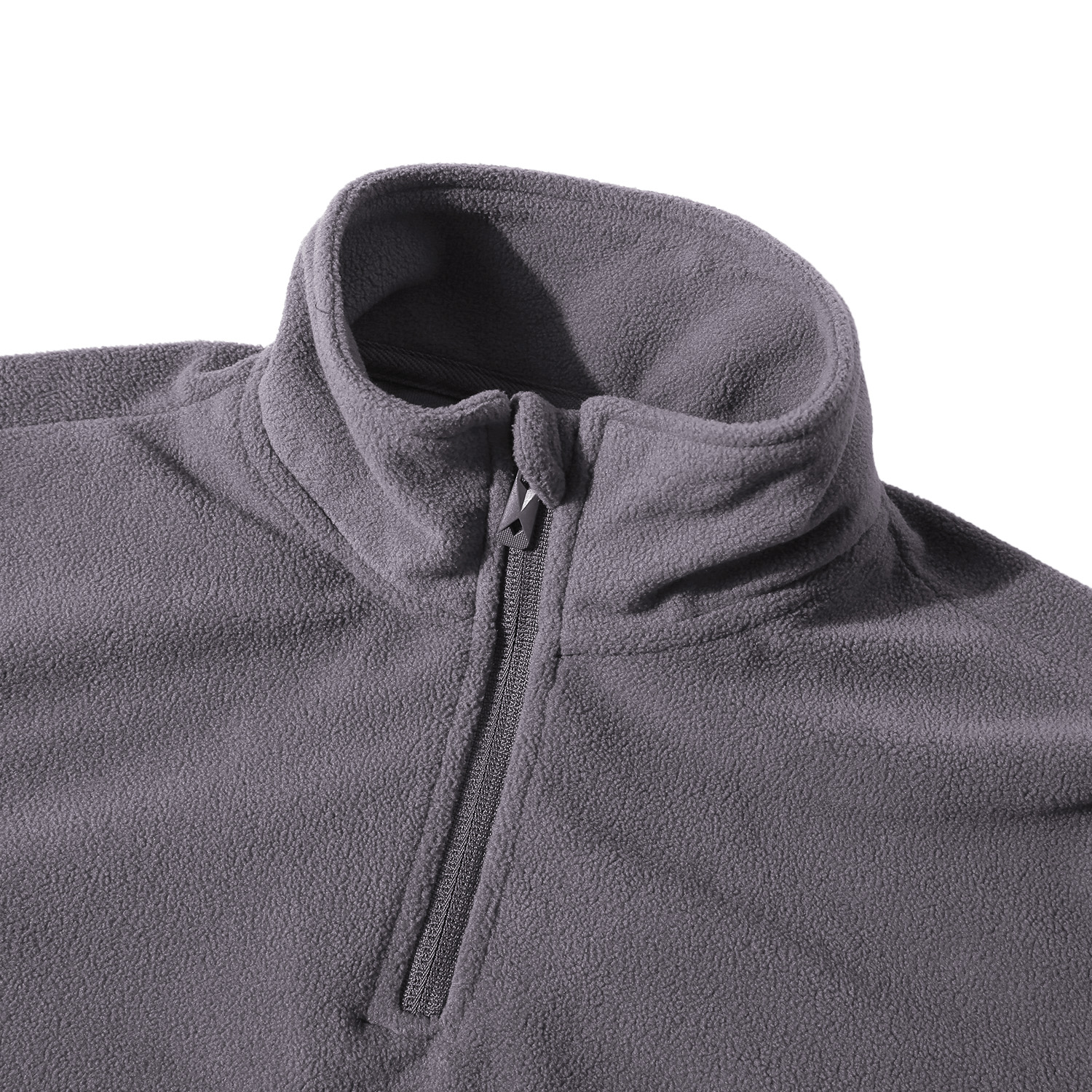 POLERA MANGA LARGA MUJER ANDESLAND II CAPA MICROPOLAR LISO MEDIO CIERRE TÉRMICO DEPORTIVO - 4