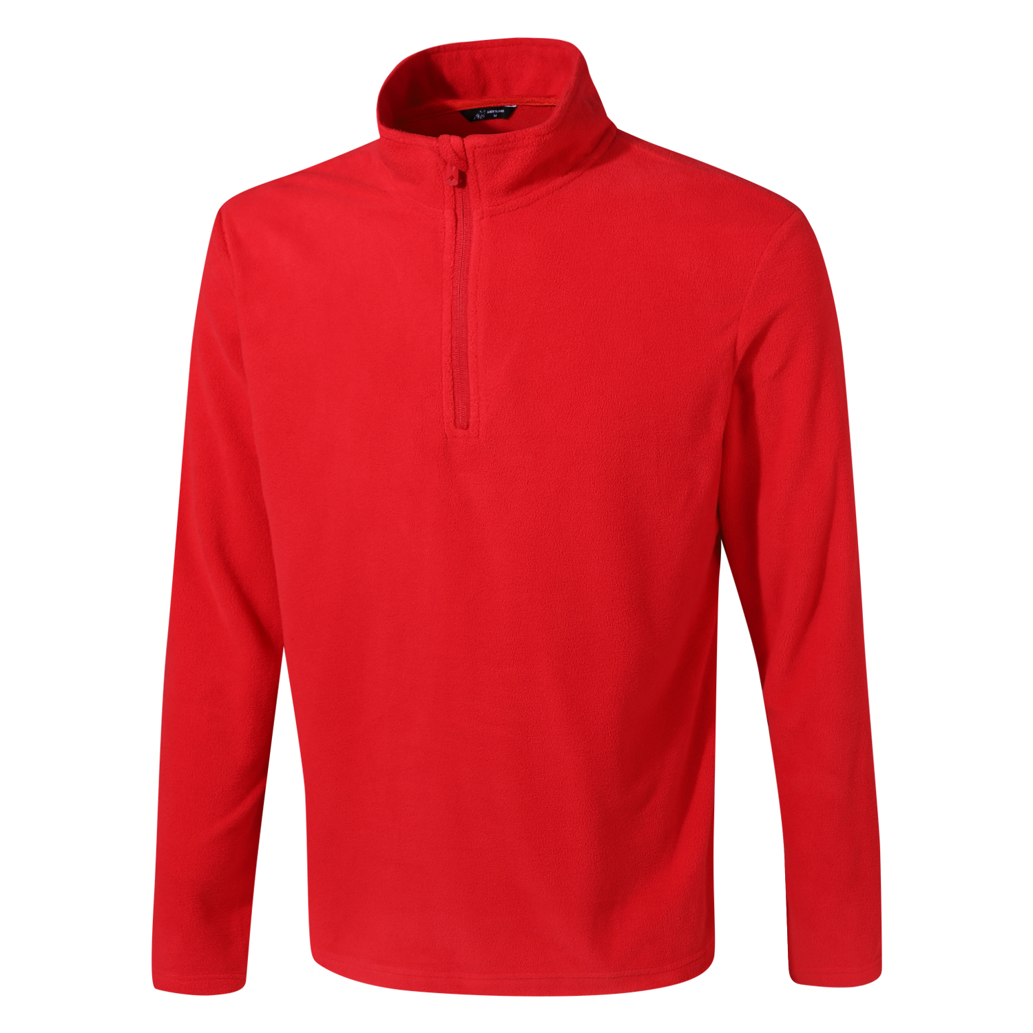 POLERA MANGA LARGA HOMBRE ANDESLAND II CAPA MICROPOLAR LISO MEDIO CIERRE TÉRMICO DEPORTIVO - 2