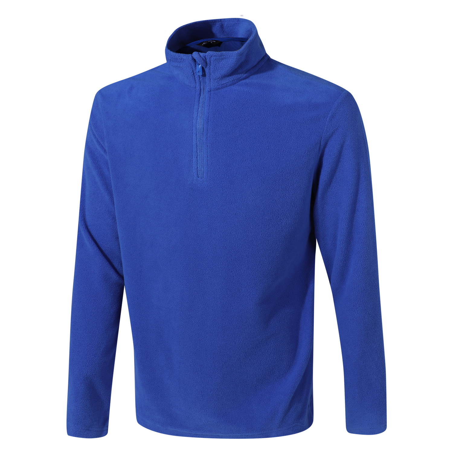 POLERA MANGA LARGA HOMBRE ANDESLAND II CAPA MICROPOLAR LISO MEDIO CIERRE TÉRMICO DEPORTIVO - 2