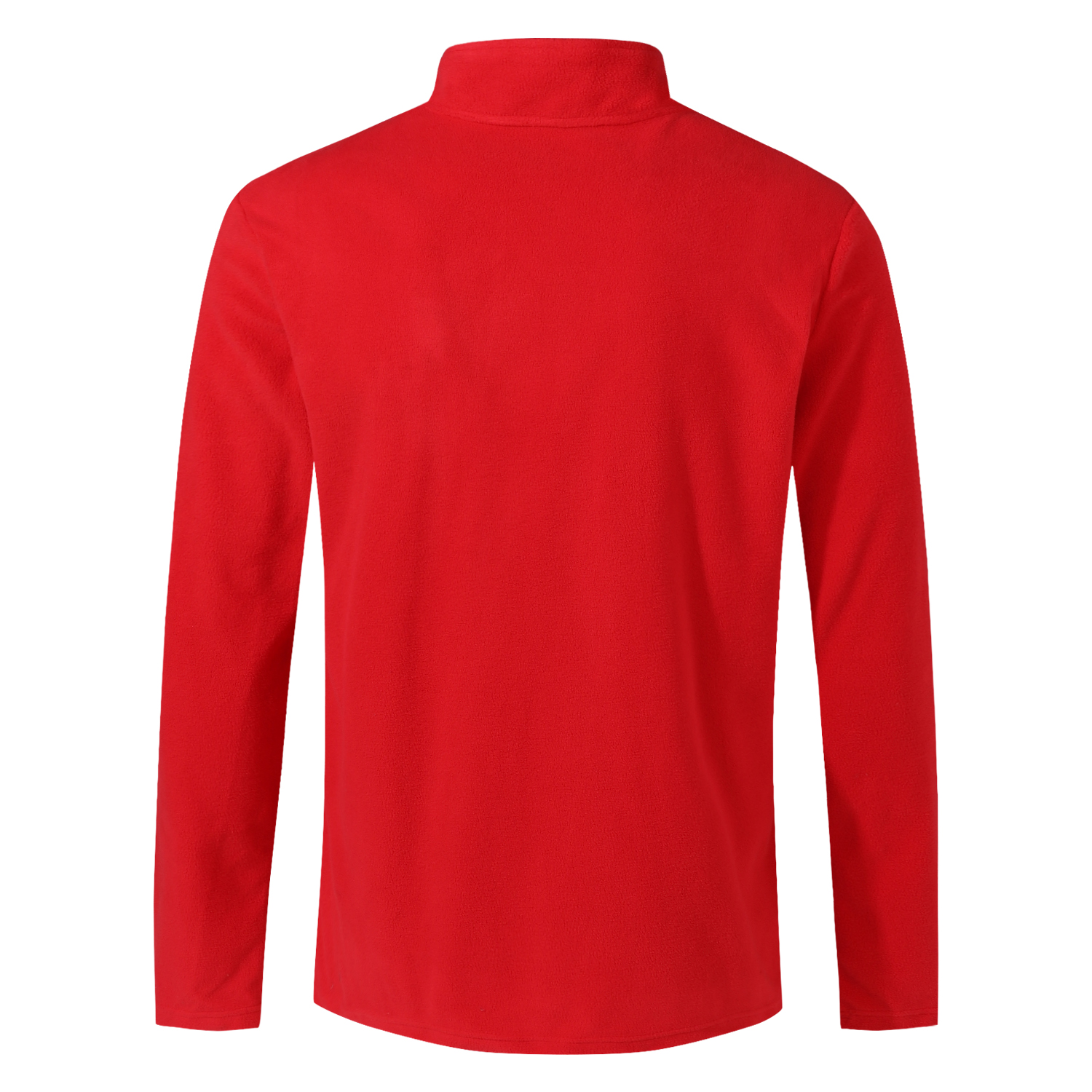 POLERA MANGA LARGA HOMBRE ANDESLAND II CAPA MICROPOLAR LISO MEDIO CIERRE TÉRMICO DEPORTIVO - 3