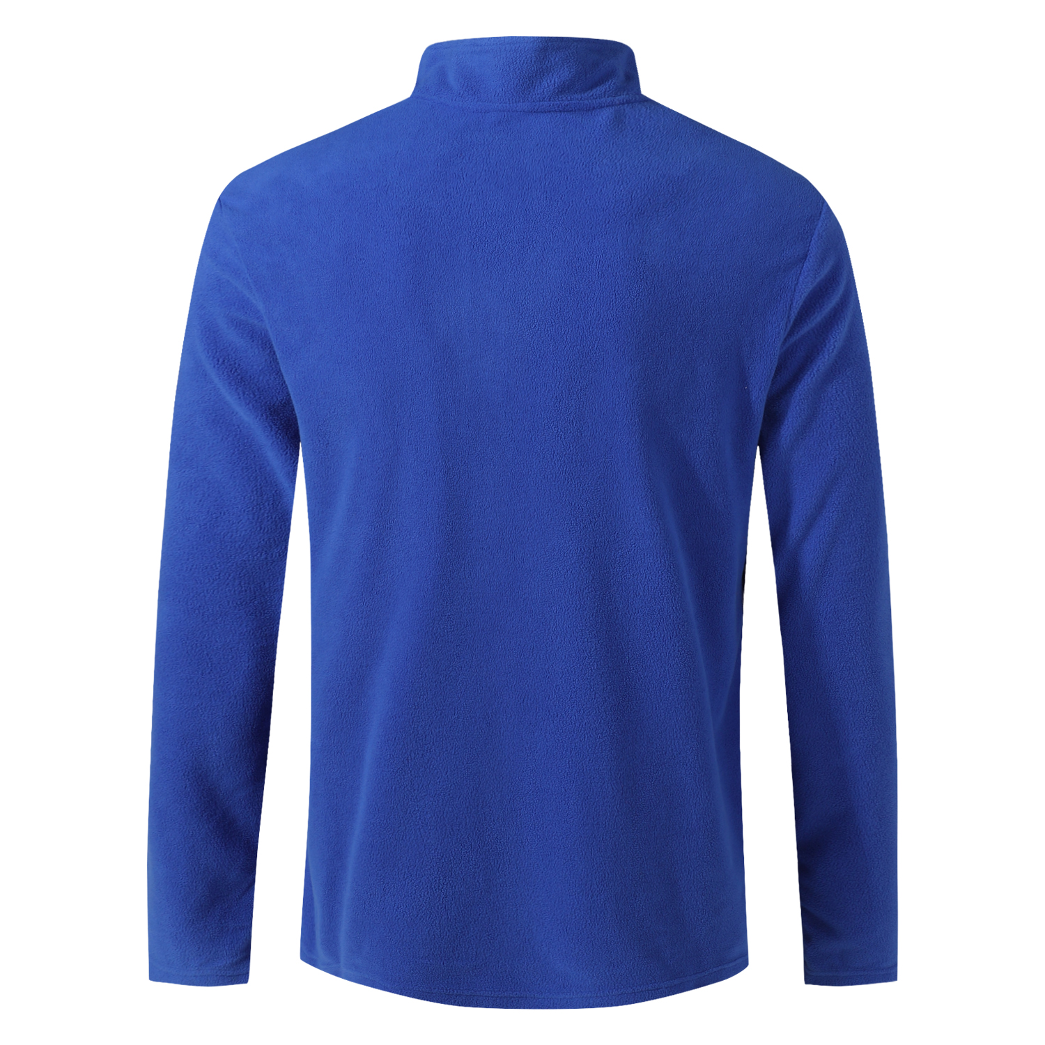 POLERA MANGA LARGA HOMBRE ANDESLAND II CAPA MICROPOLAR LISO MEDIO CIERRE TÉRMICO DEPORTIVO - 3