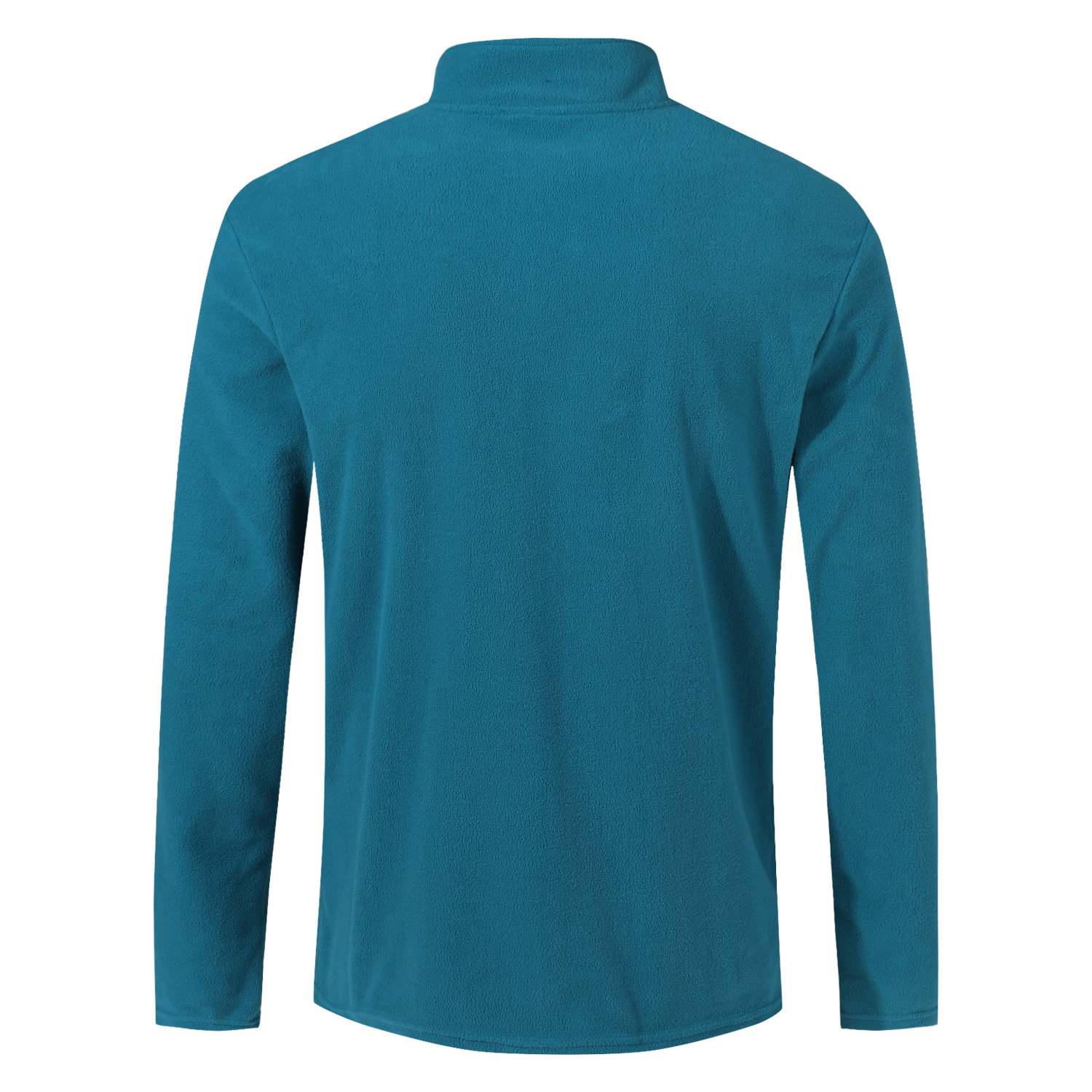 POLERA MANGA LARGA HOMBRE ANDESLAND II CAPA MICROPOLAR LISO MEDIO CIERRE TÉRMICO DEPORTIVO - 3