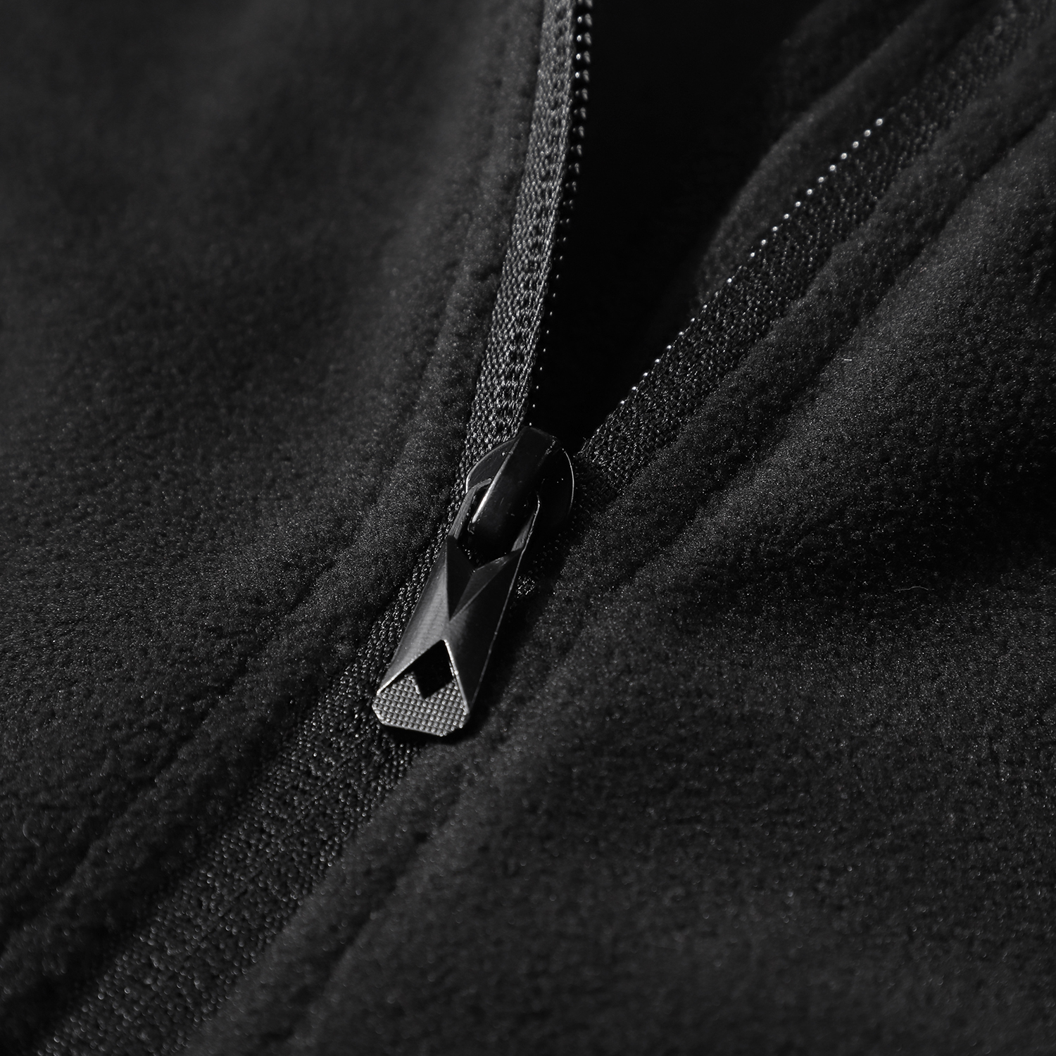 POLERA MANGA LARGA HOMBRE ANDESLAND II CAPA MICROPOLAR LISO MEDIO CIERRE TÉRMICO DEPORTIVO - 4