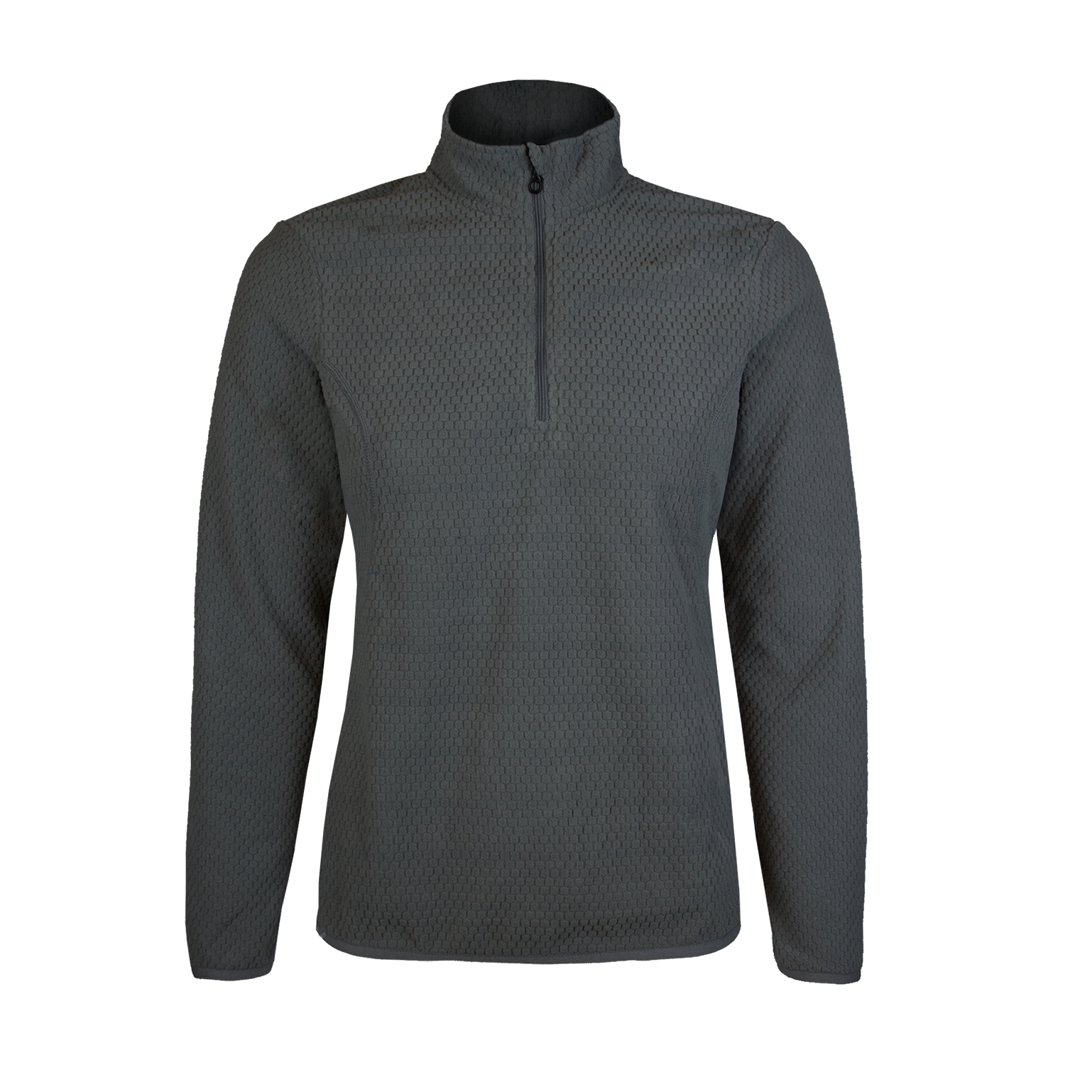 POLERA MANGA LARGA MUJER ANDESLAND II CAPA MICROPOLAR PANAL CON CIERRE CORPORATIVO DEPORTIVO - 1