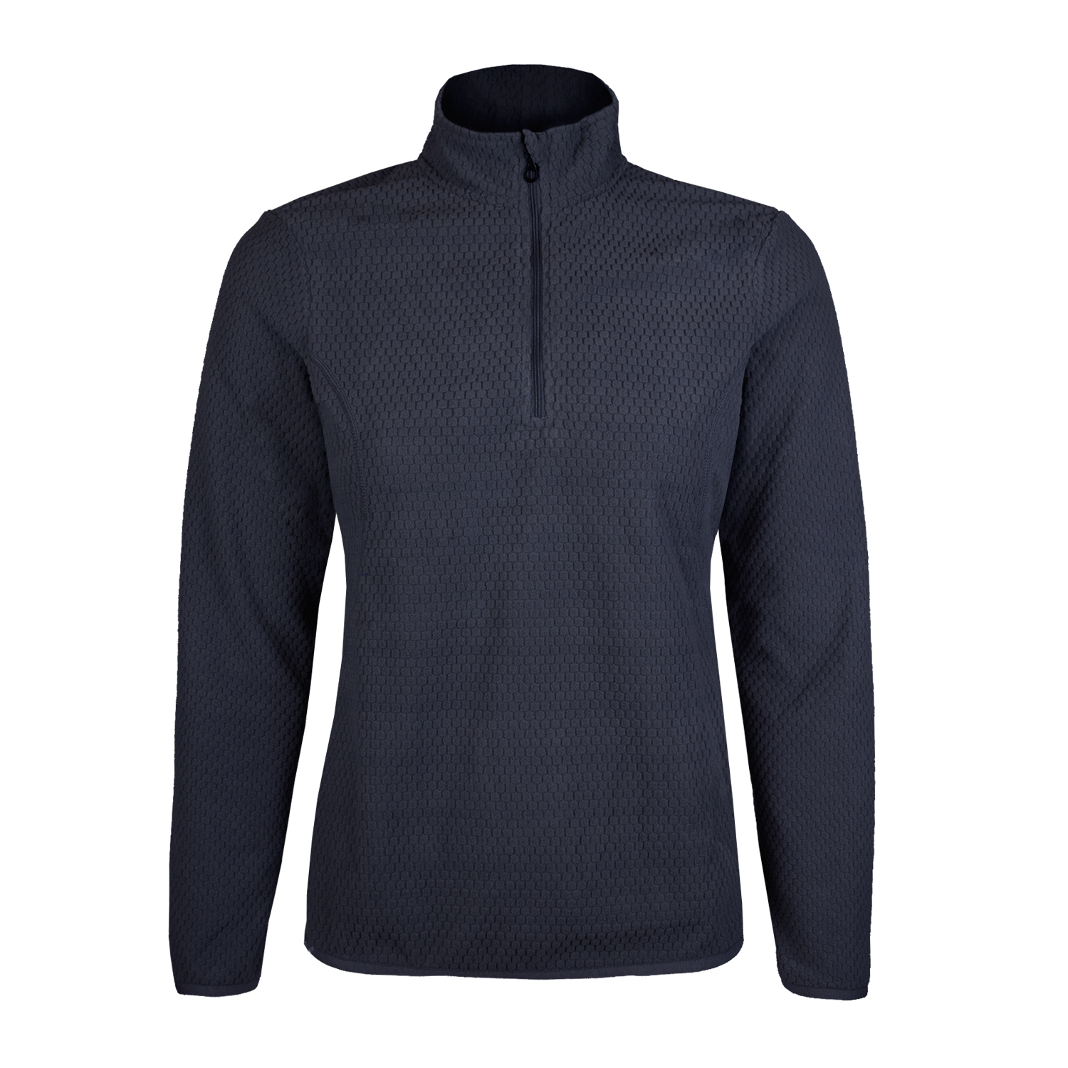 POLERA MANGA LARGA MUJER ANDESLAND II CAPA MICROPOLAR PANAL CON CIERRE CORPORATIVO DEPORTIVO - 1