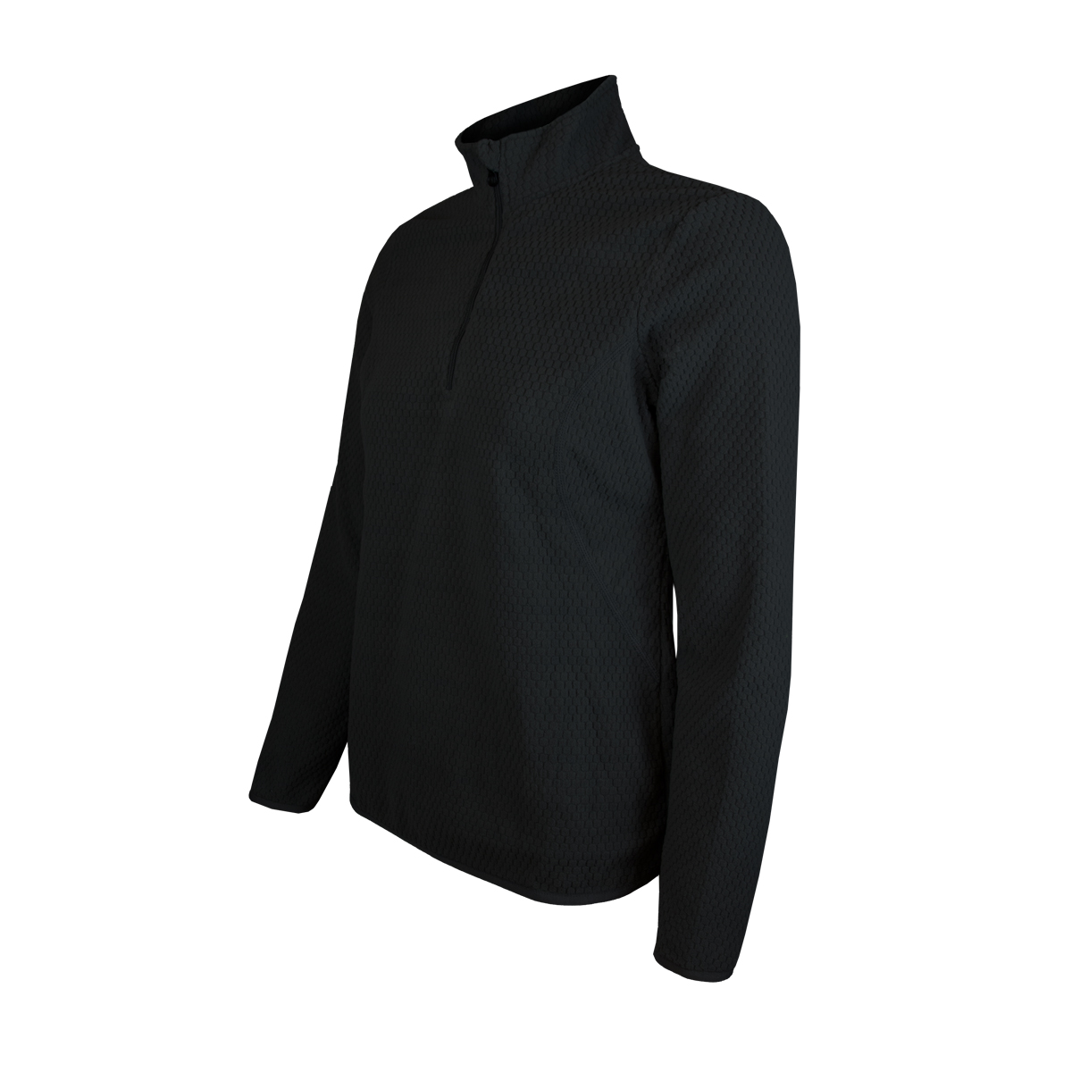 POLERA MANGA LARGA MUJER ANDESLAND II CAPA MICROPOLAR PANAL CON CIERRE CORPORATIVO DEPORTIVO - 3