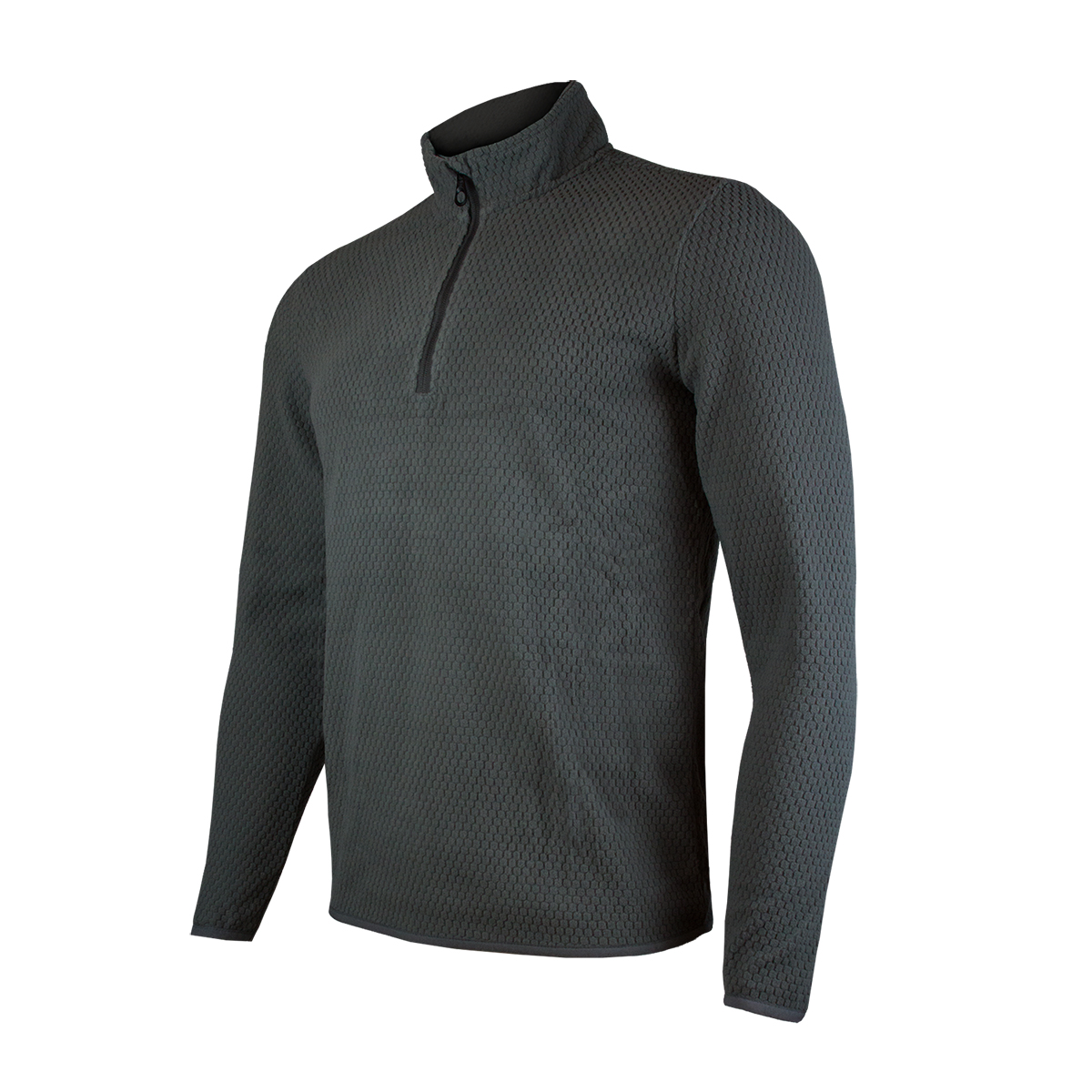 POLERA MANGA LARGA HOMBRE ANDESLAND II CAPA MICROPOLAR PANAL CON CIERRE CORPORATIVO DEPORTIVO - 2