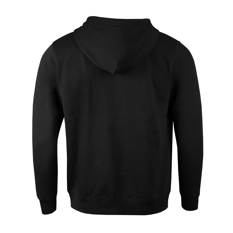 POLERON CANGURO CIERRE METALICO VULPES UNISEX - XXXL, NEGRO - 3