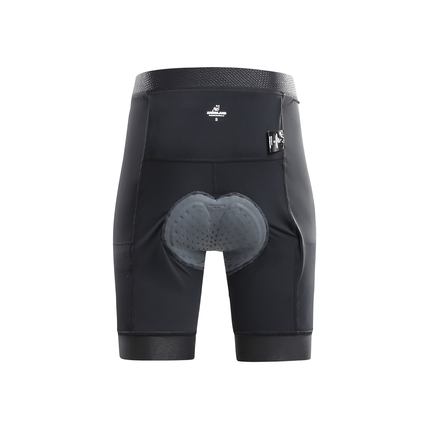 CALZA SHORT SKINNY HOMBRE ANDESLAND NEGRO CICLISMO ACOLCHADO DRYUP BOLSILLOS 04 - 4