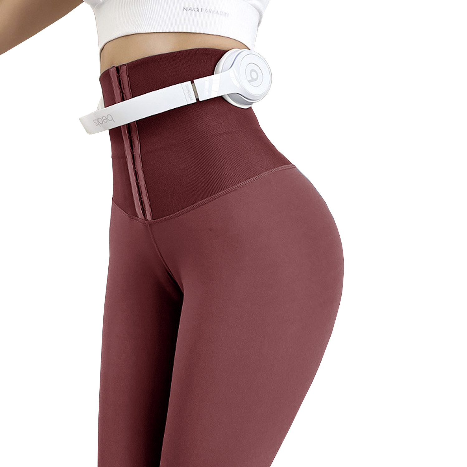 CALZA LARGO SKINNY MUJER ANDESLAND DEPORTIVA TIRO ALTO CON FAJA REDUCTORA - 3