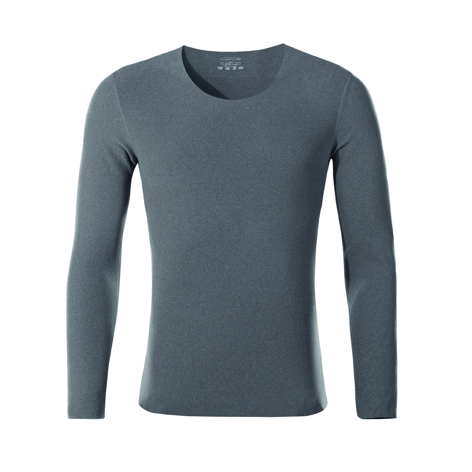 POLERA MANGA LARGA HOMBRE ANDESLAND PRIMERA CAPA MICROPOLAR CUELLO REDONDO SIN COSTURAS - 1