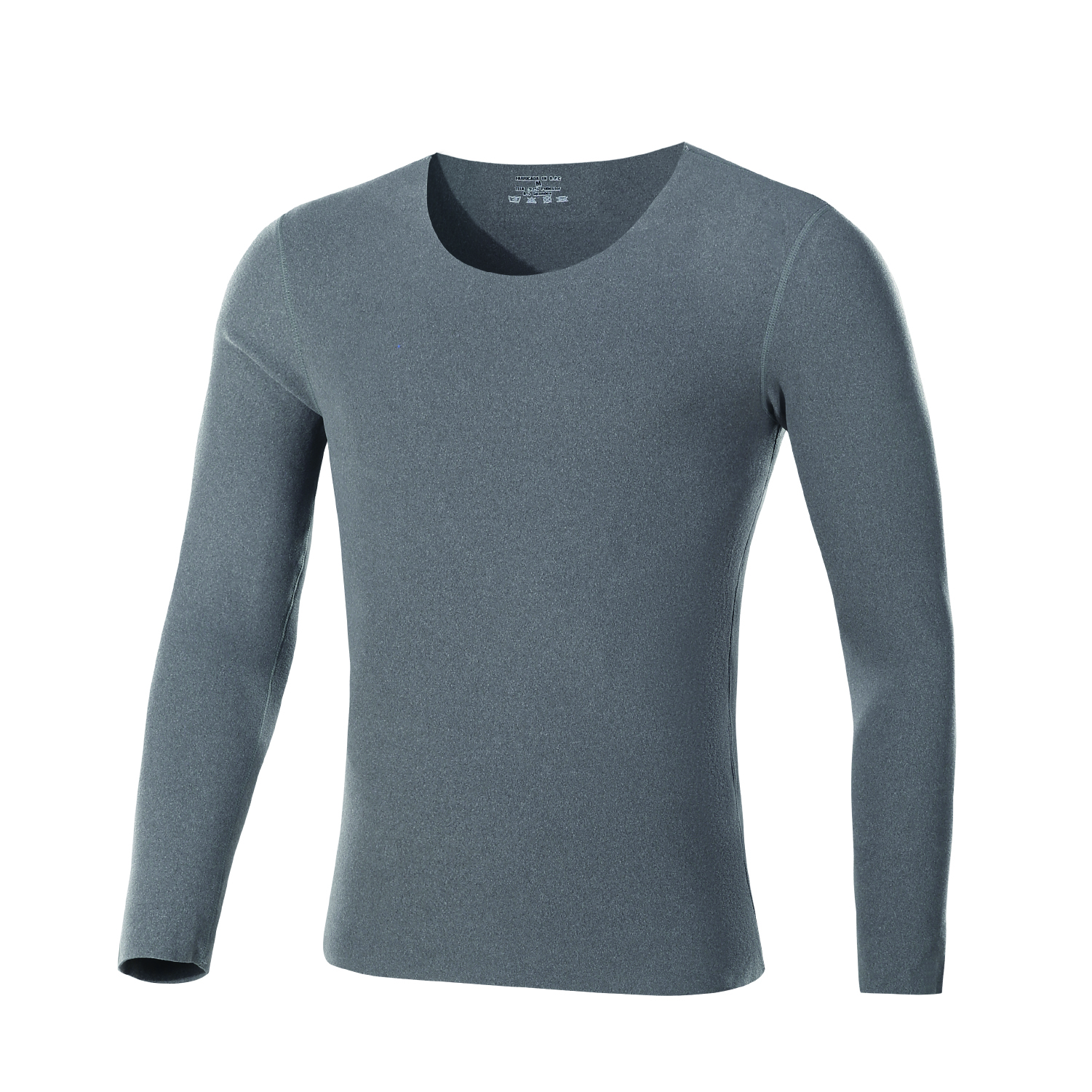 POLERA MANGA LARGA HOMBRE ANDESLAND PRIMERA CAPA MICROPOLAR CUELLO REDONDO SIN COSTURAS - 2
