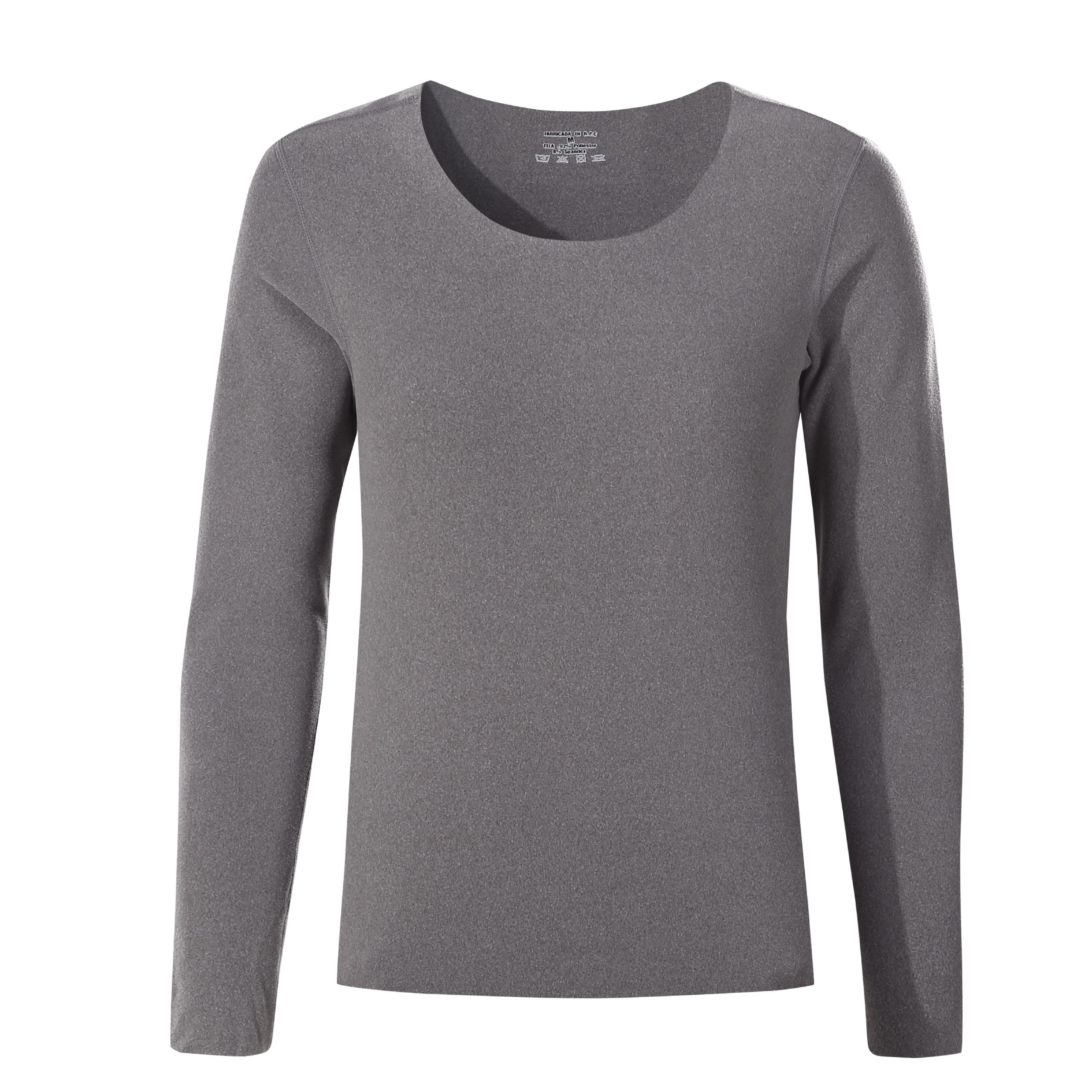 POLERA MANGA LARGA MUJER ANDESLAND PRIMERA CAPA MICROPOLAR CUELLO REDONDO SIN COSTURAS - 1