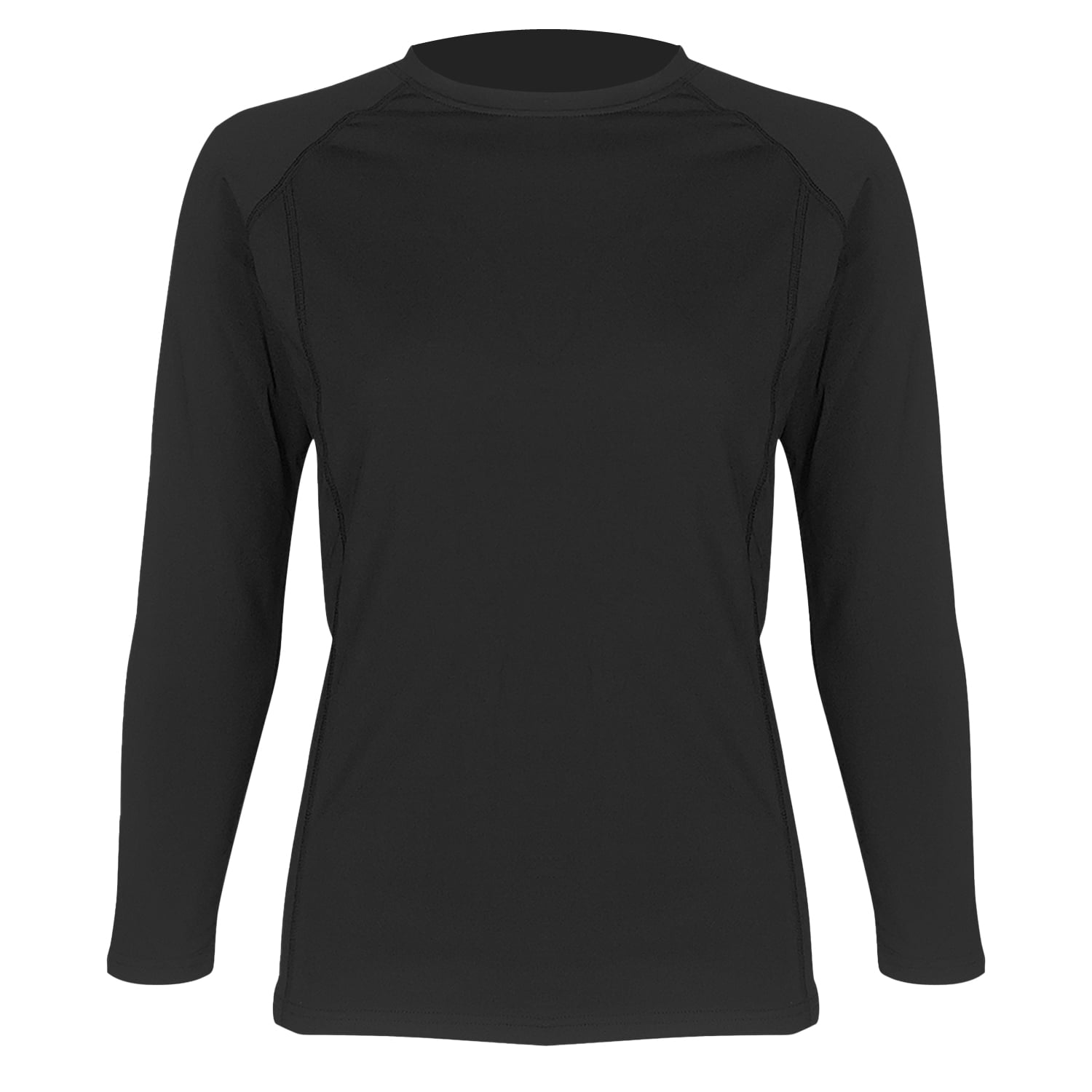 POLERA MANGA LARGA MUJER ANDESLAND NEGRO PRIMERA CAPA MICROPOLAR - 1