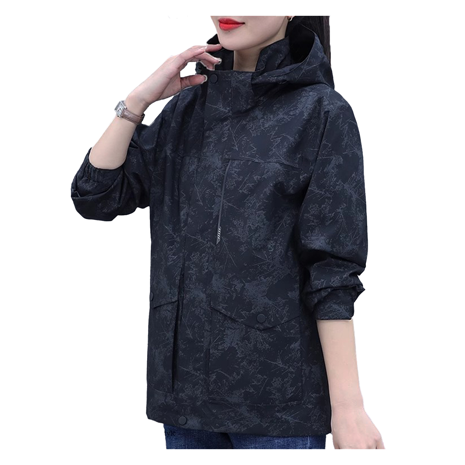 CORTAVIENTO MANGA LARGA MUJER ANDESLAND IMPERMEABLE URBANO DEPORTIVO - 2