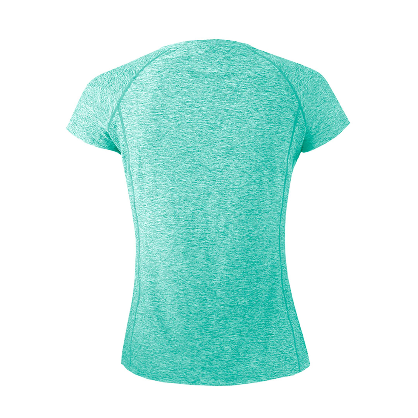 POLERA MANGA CORTA MUJER ANDESLAND DRY FIT DEPORTIVA JASPEADA SECADOP RÁPIDO DEPORTIVO - 2