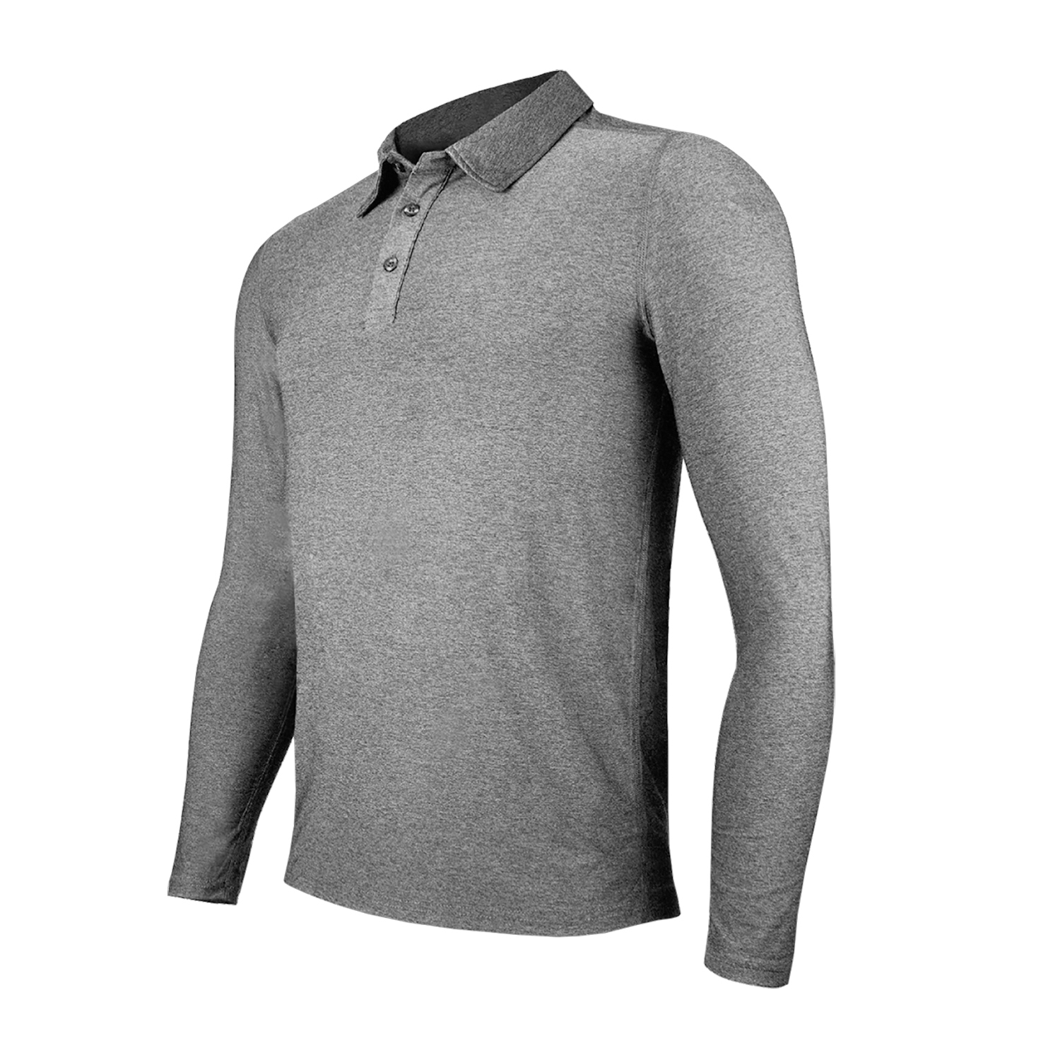 POLERA DRY FIT MANGA LARGA CON CUELLO PALE HOMBRE - 2