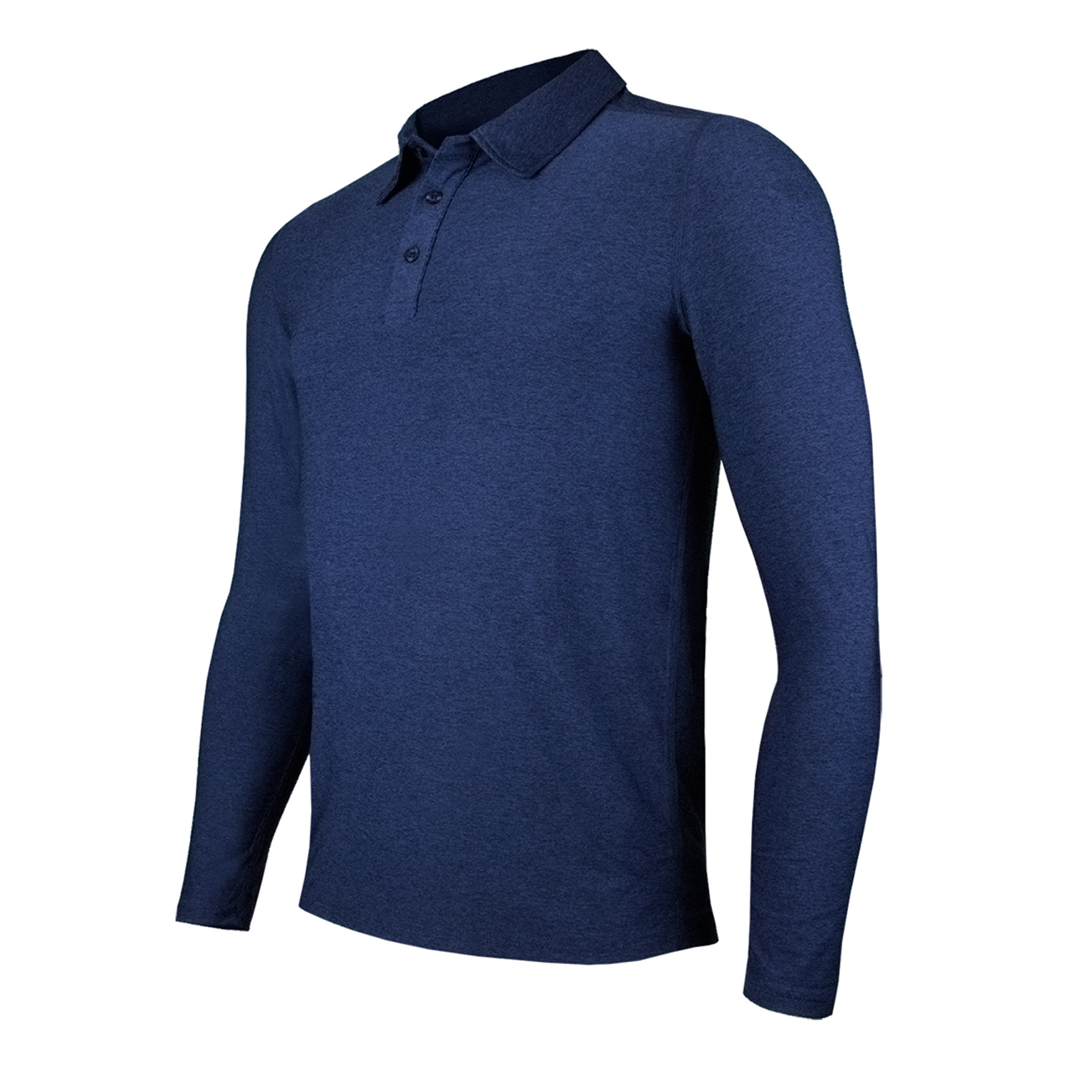 POLERA DRY FIT MANGA LARGA CON CUELLO PALE HOMBRE - 2