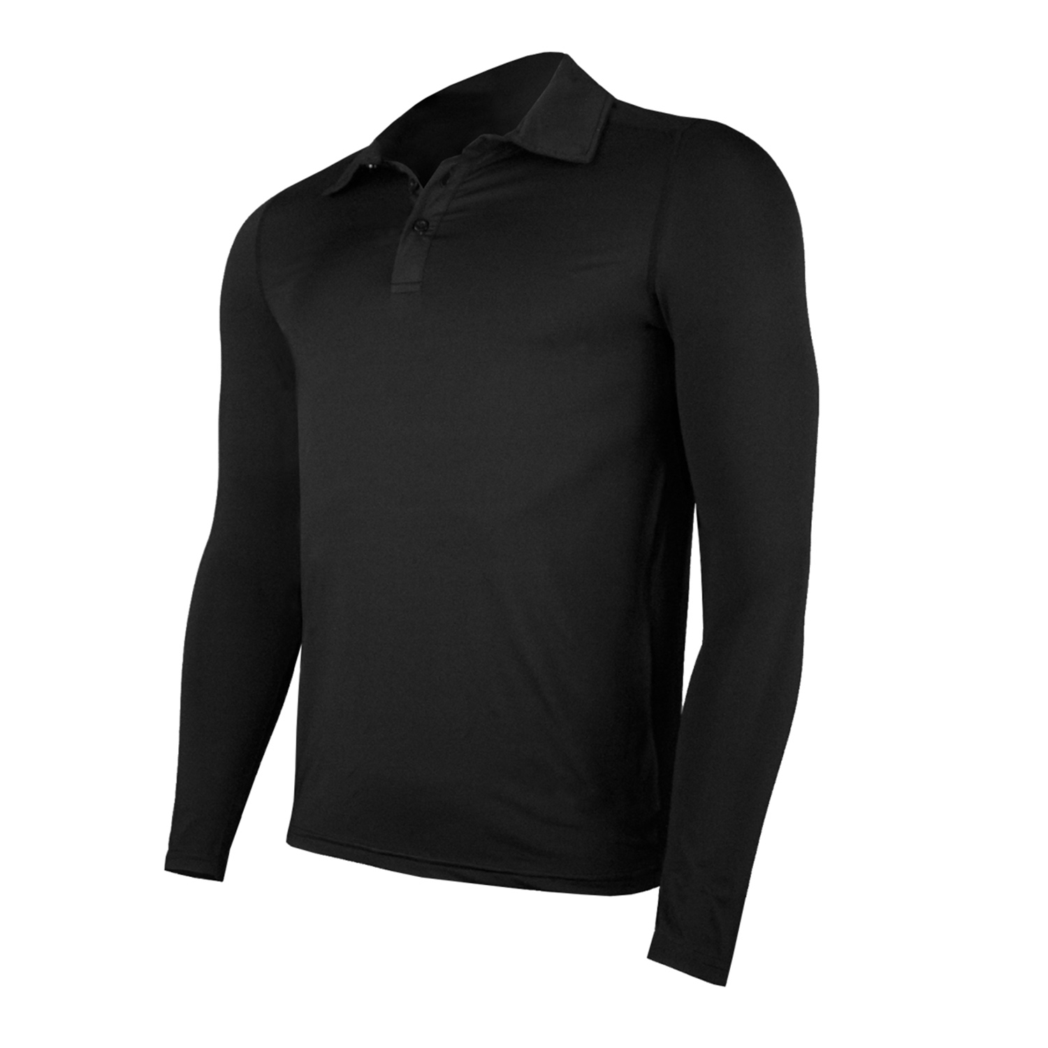 POLERA DRY FIT MANGA LARGA CON CUELLO PALE HOMBRE - 2