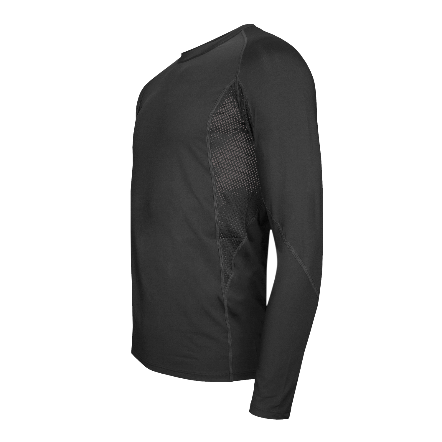 POLERA MANGA LARGA HOMBRE ANDESLAND NEGRO CICLISTA DRYFIT CON MALLA CICLISMO DEPORTIVO - 2