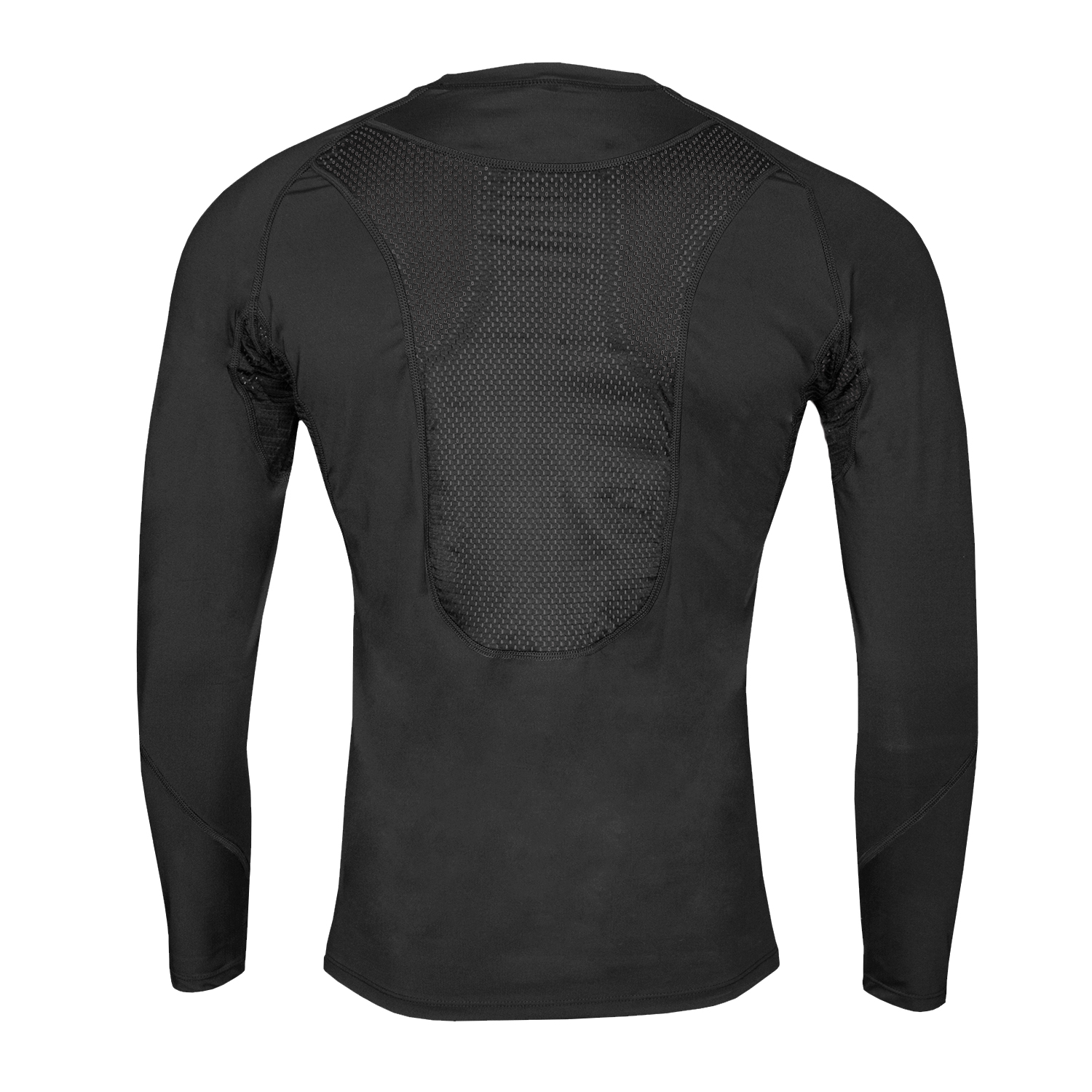 POLERA MANGA LARGA HOMBRE ANDESLAND NEGRO CICLISTA DRYFIT CON MALLA CICLISMO DEPORTIVO - 3