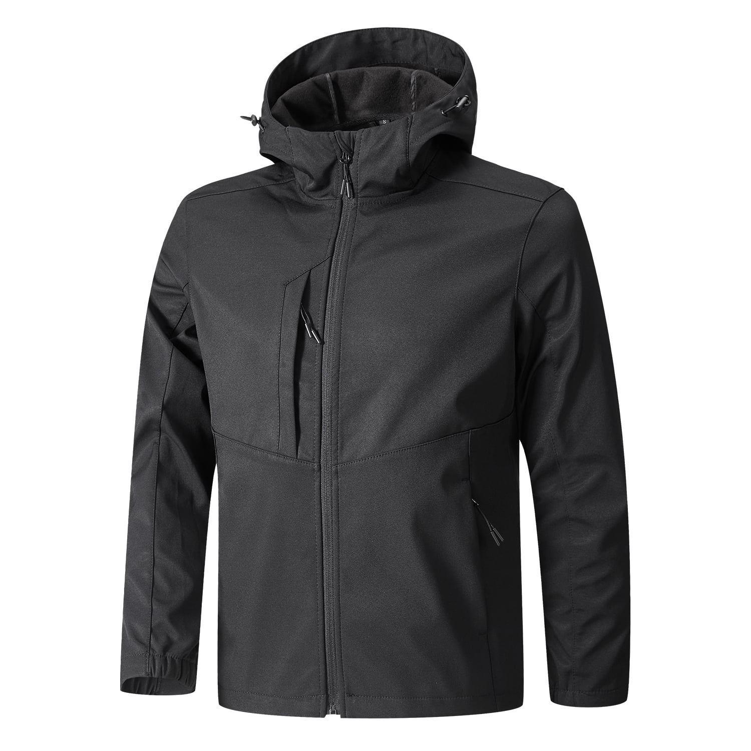 CHAQUETA MANGA LARGA HOMBRE ANDESLAND NEGRO SOFTSHELL CORPORATIVA CON GORRO DEPORTIVO - 3