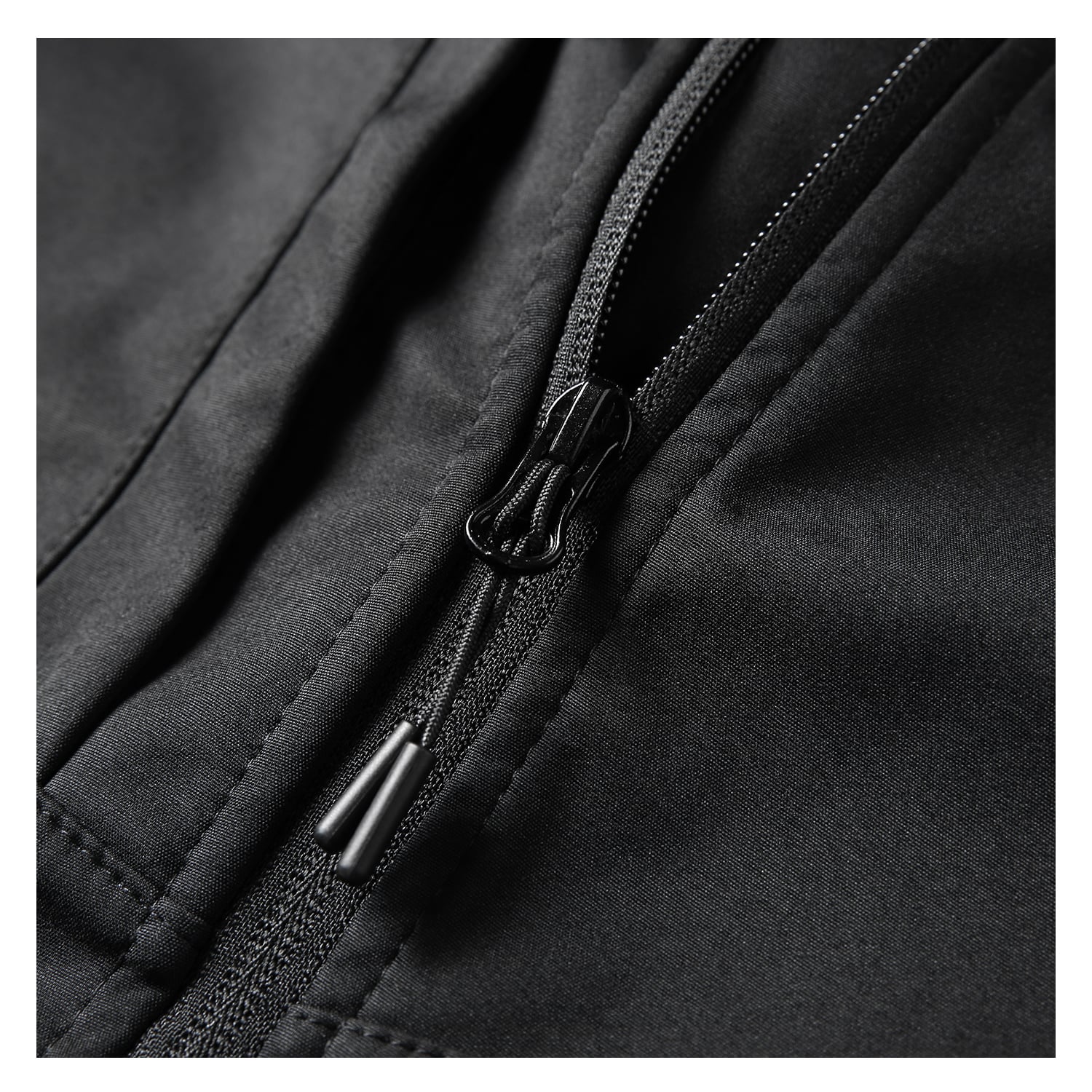 CHAQUETA MANGA LARGA HOMBRE ANDESLAND NEGRO SOFTSHELL CORPORATIVA CON GORRO DEPORTIVO - 4