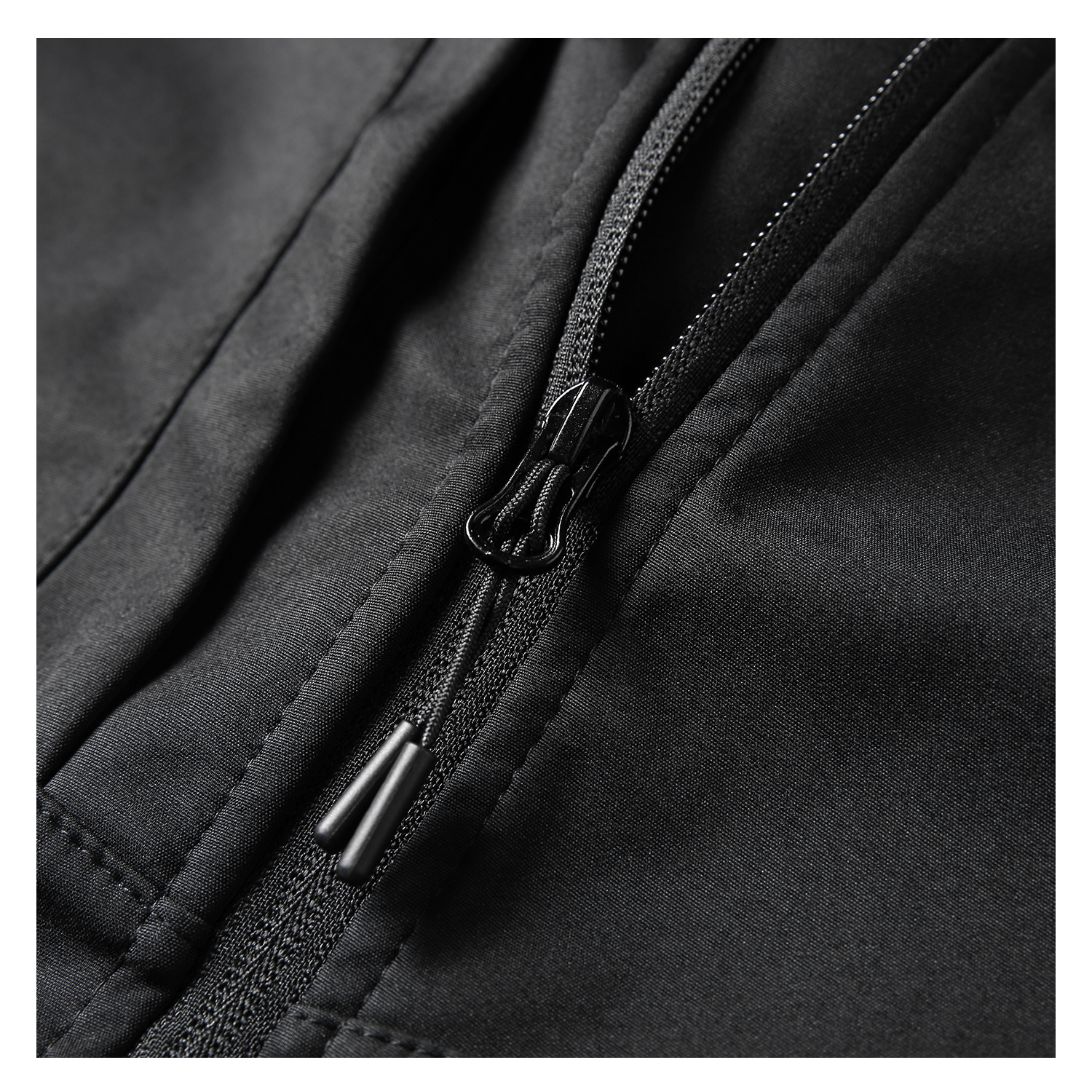 CHAQUETA MANGA LARGA HOMBRE ANDESLAND NEGRO SOFTSHELL CORPORATIVA CON GORRO DEPORTIVO - 4