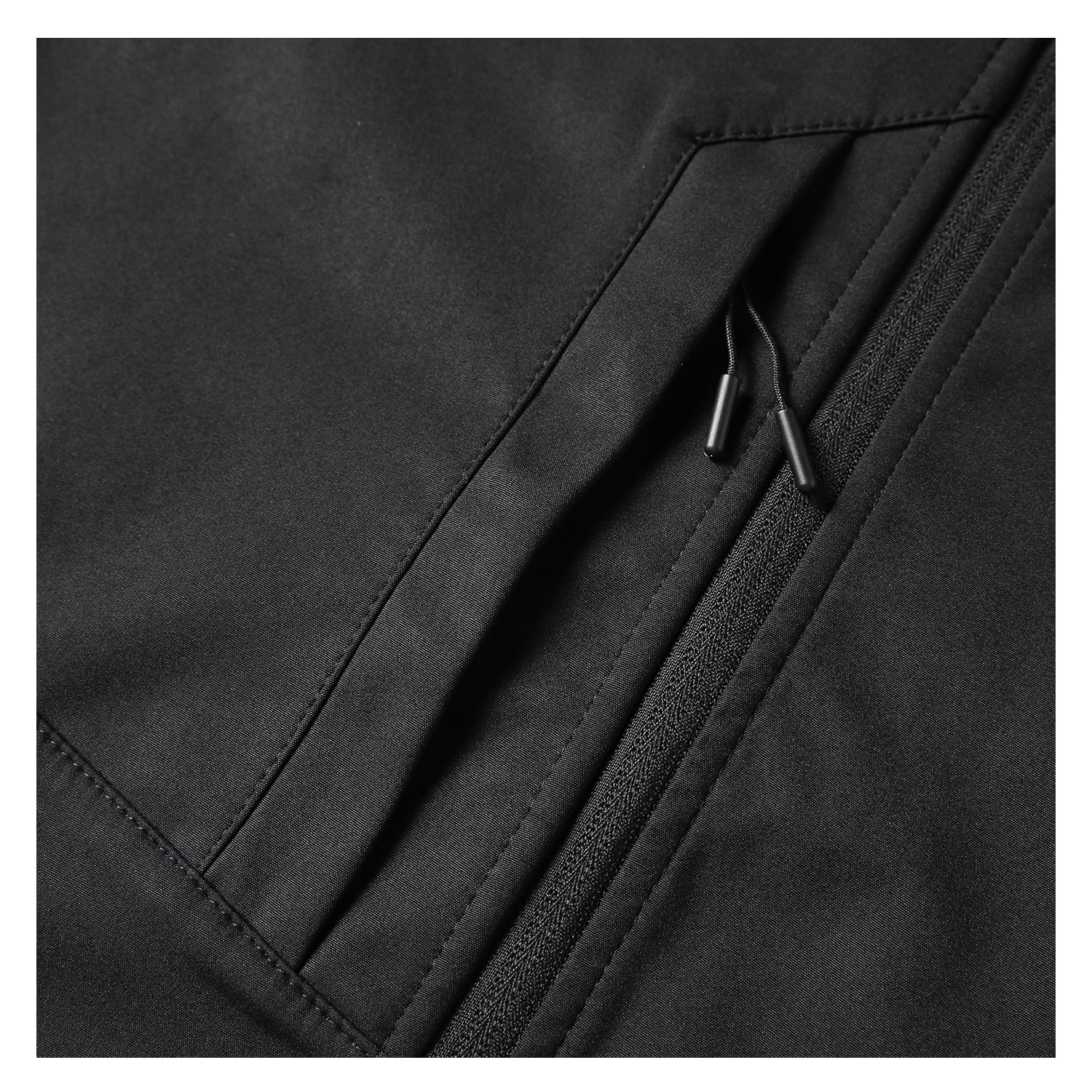 CHAQUETA MANGA LARGA HOMBRE ANDESLAND NEGRO SOFTSHELL CORPORATIVA CON GORRO DEPORTIVO - 5