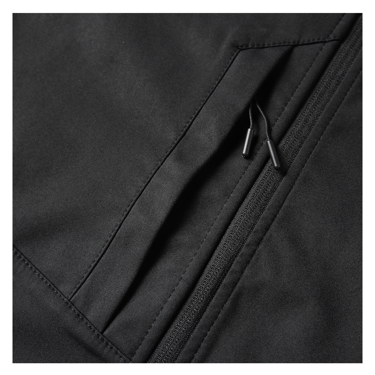 CHAQUETA MANGA LARGA HOMBRE ANDESLAND NEGRO SOFTSHELL CORPORATIVA CON GORRO DEPORTIVO - 5