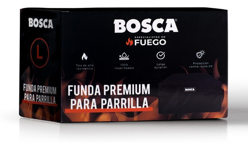 FUNDA PARRILLA BOSCA TALLA L  NEGRA  - 9