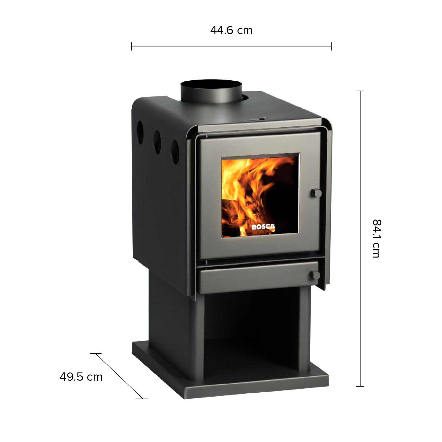 ESTUFA A LEÑA BOSCA 10 W LIMIT 380 - 6