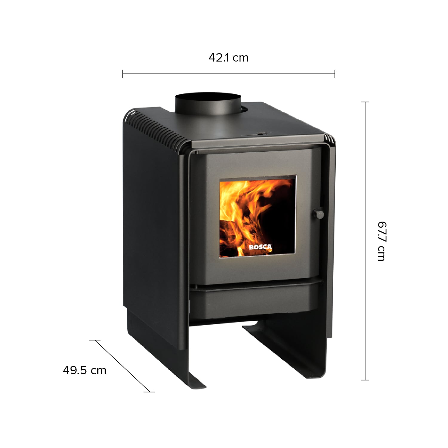 ESTUFA A LEÑA BOSCA 9 W ECO 360 - 3