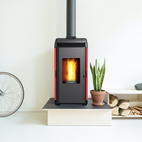 CALEFACTOR A PELLET HERA+ ROJO BOSCA - 9