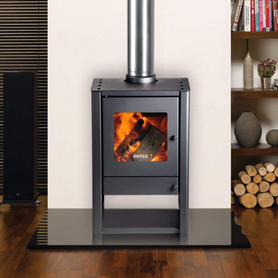 Estufa a leña Gold 380 Charcoal - 9