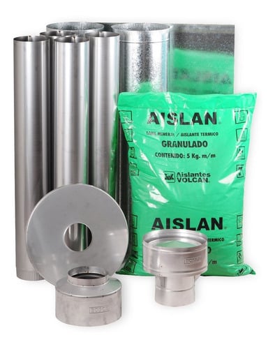 Kit base para instalación de estufa a leña Bosca 6 x 4 m