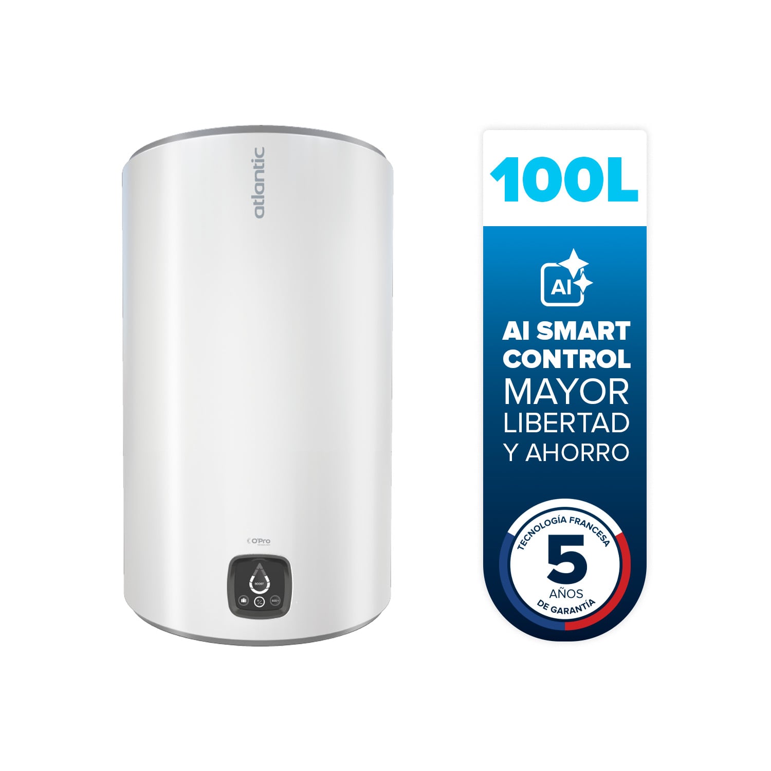 TERMO ELÉCTRICO ATLANTIC GENIUS 100 LITROS - 1