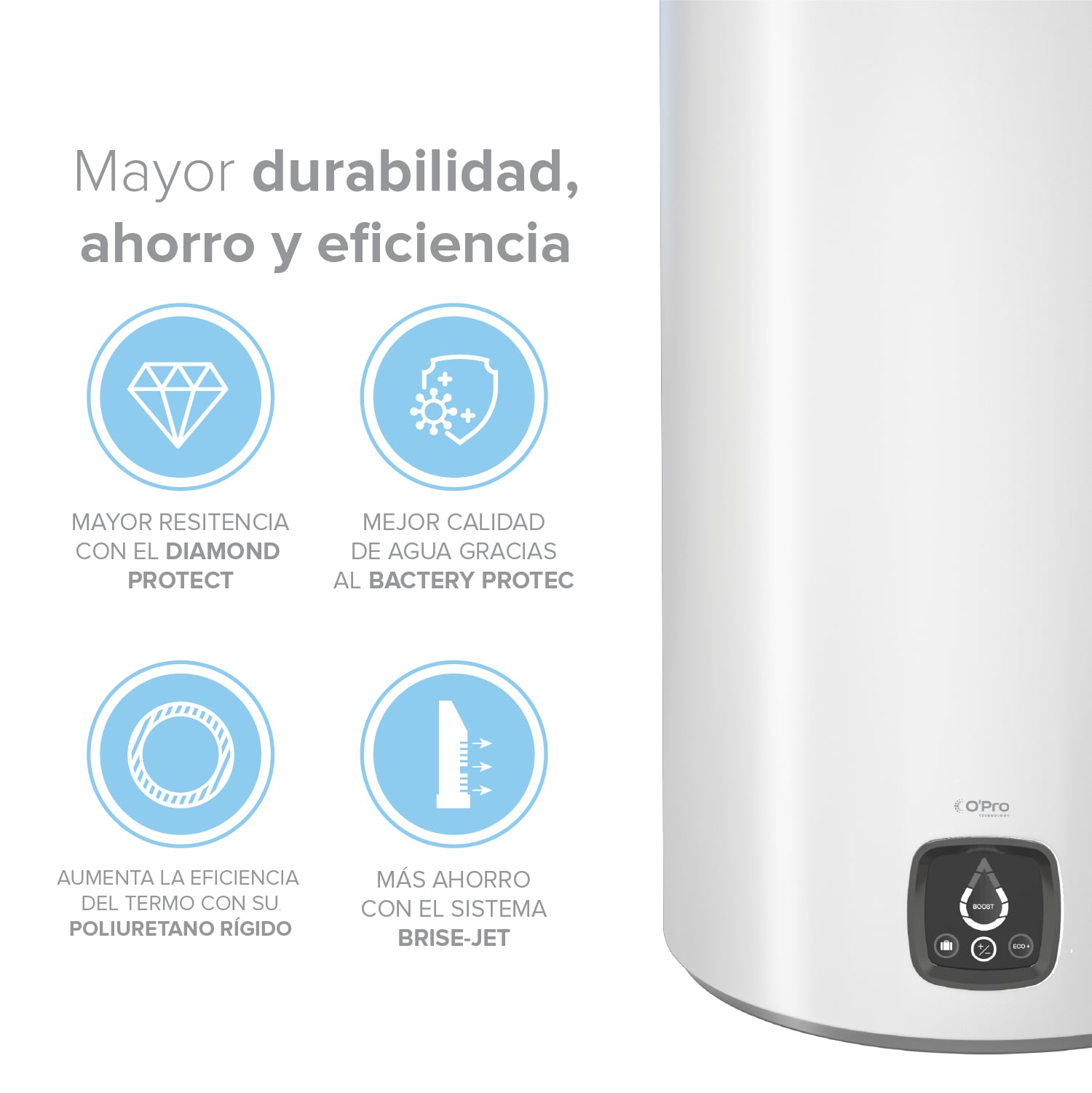 TERMO ELÉCTRICO ATLANTIC GENIUS 100 LITROS - 8