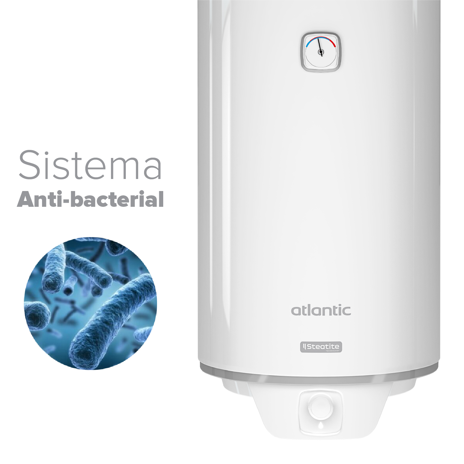 Termo Eléctrico Atlantic Steatite 80 litros - 3