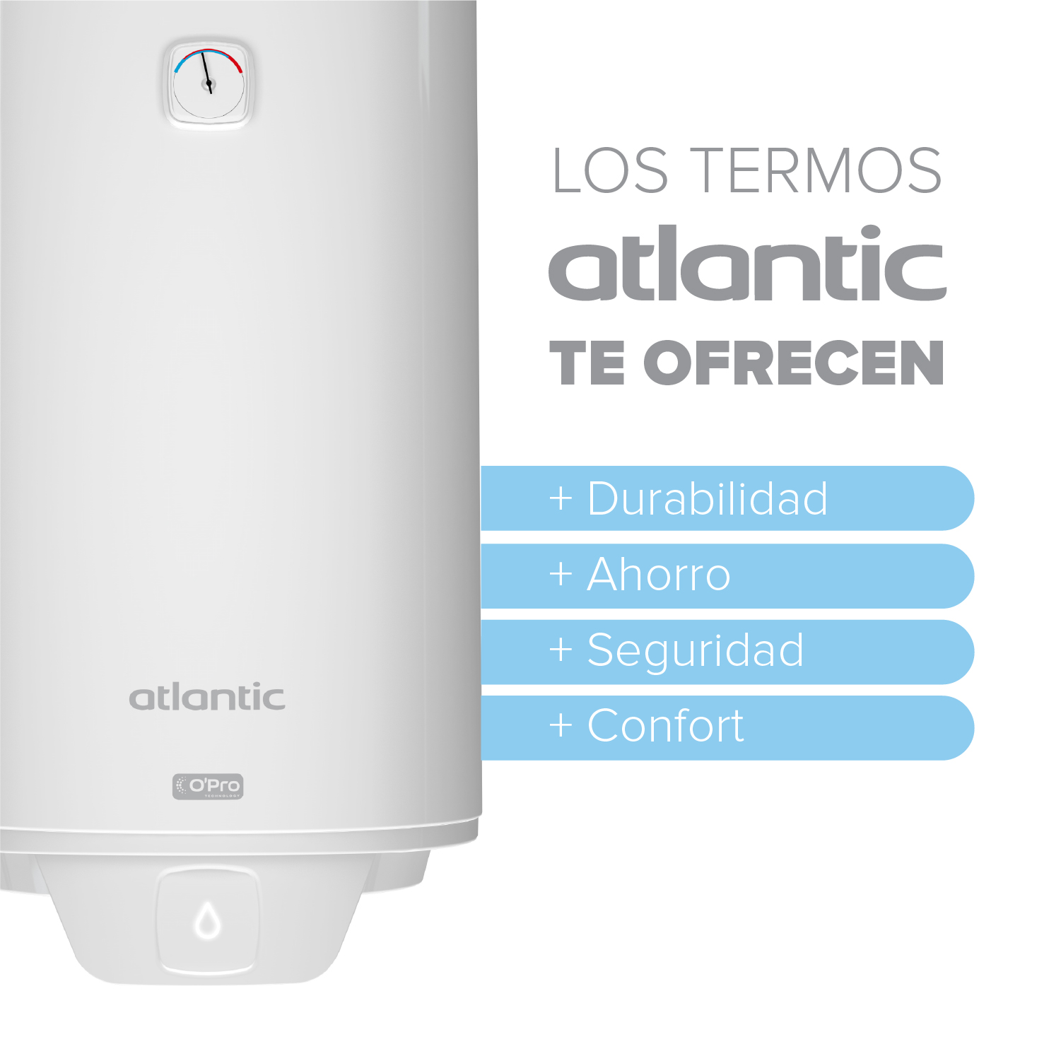 TERMO ELÉCTRICO ATLANTIC OPRO + 120 LITROS - 7