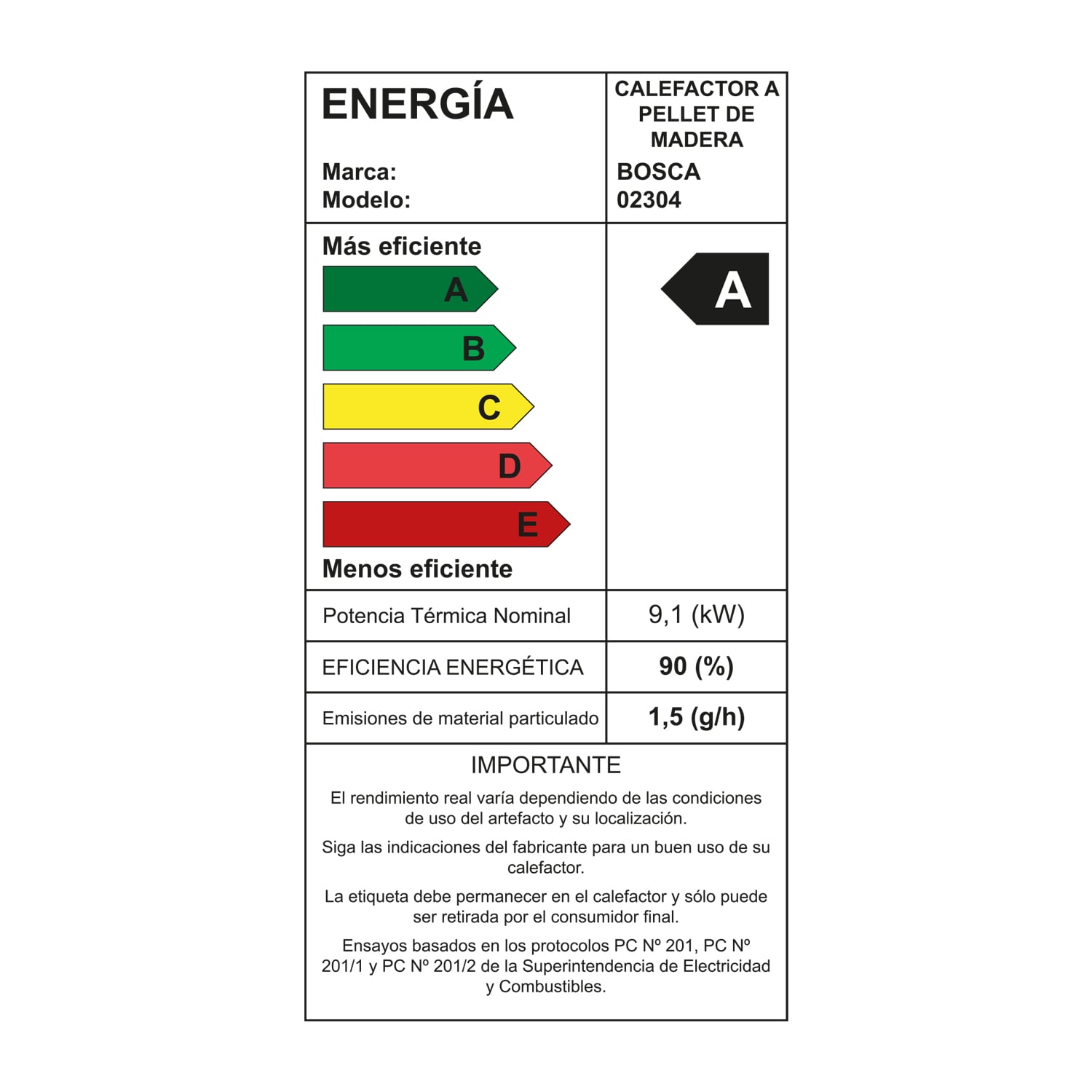 ESTUFA A PELLET BLACK VISION NEGRO - 3