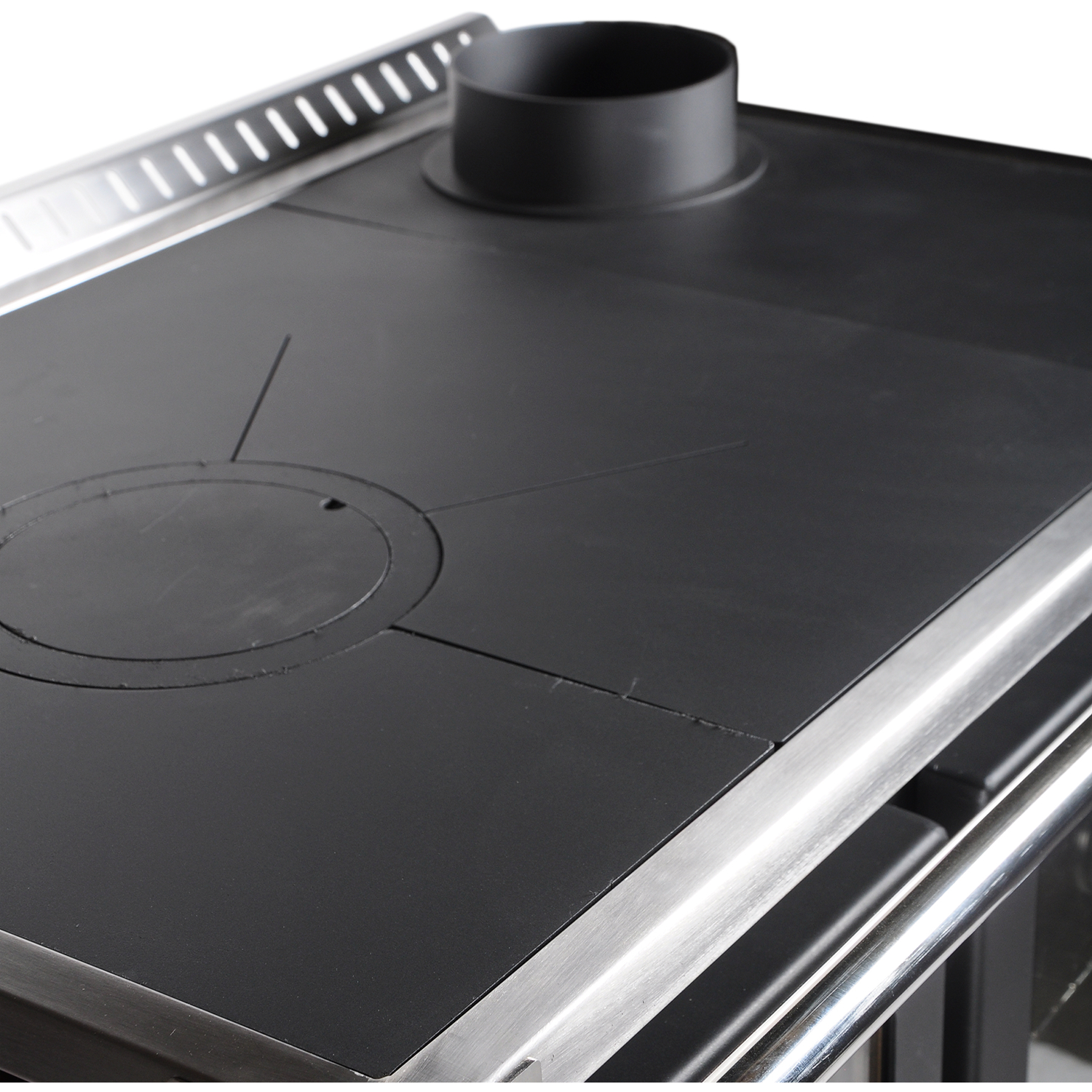 PACK COCINA A LEÑA BOSCA HESTIA 90 CHARCOAL + KIT BASE - 10
