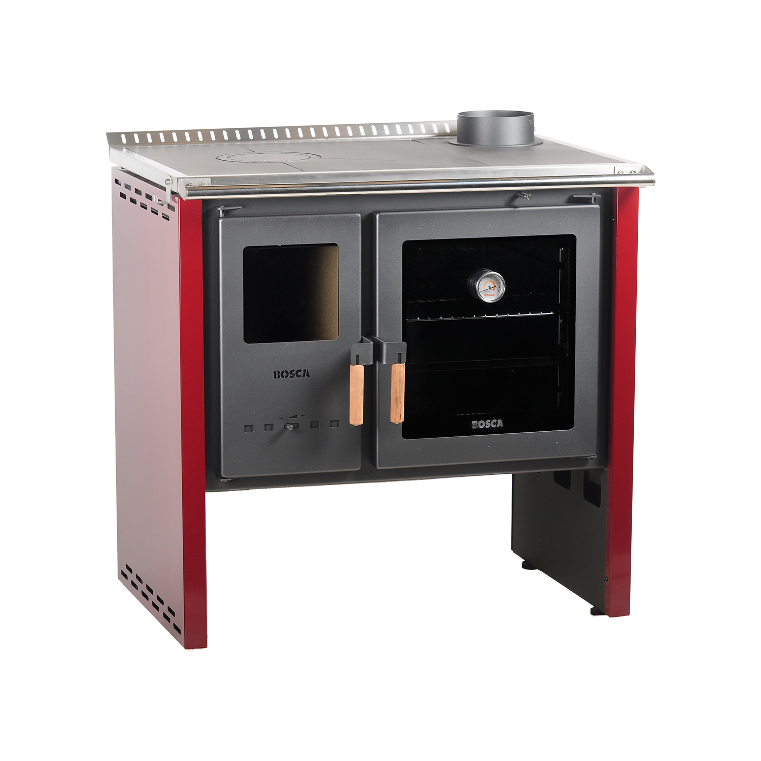 PACK COCINA A LEÑA BOSCA HESTIA 90 BURDEO + KIT BASE - 10
