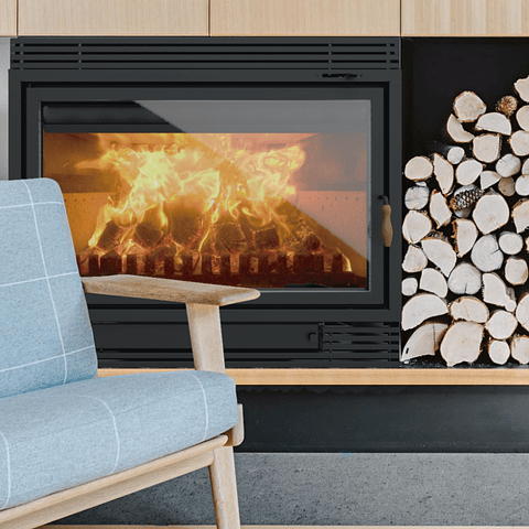 PACK CHIMENEA A LEÑA 850 + KIT DE INSTALACIÓN 6' X 5 MTS - 5