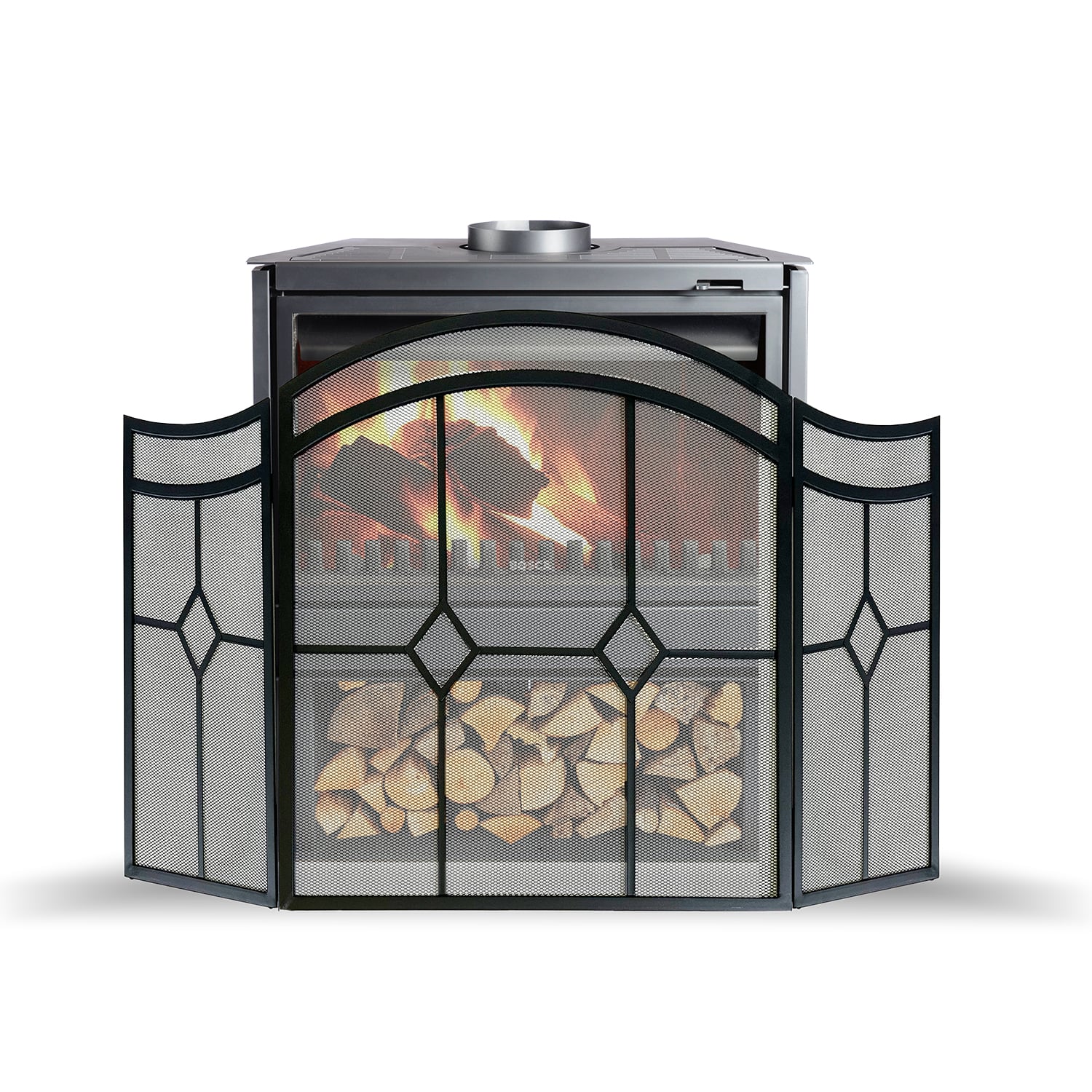 PANTALLA PROTECCIÓN REJILLA METALICA L137X W X H81 - 3