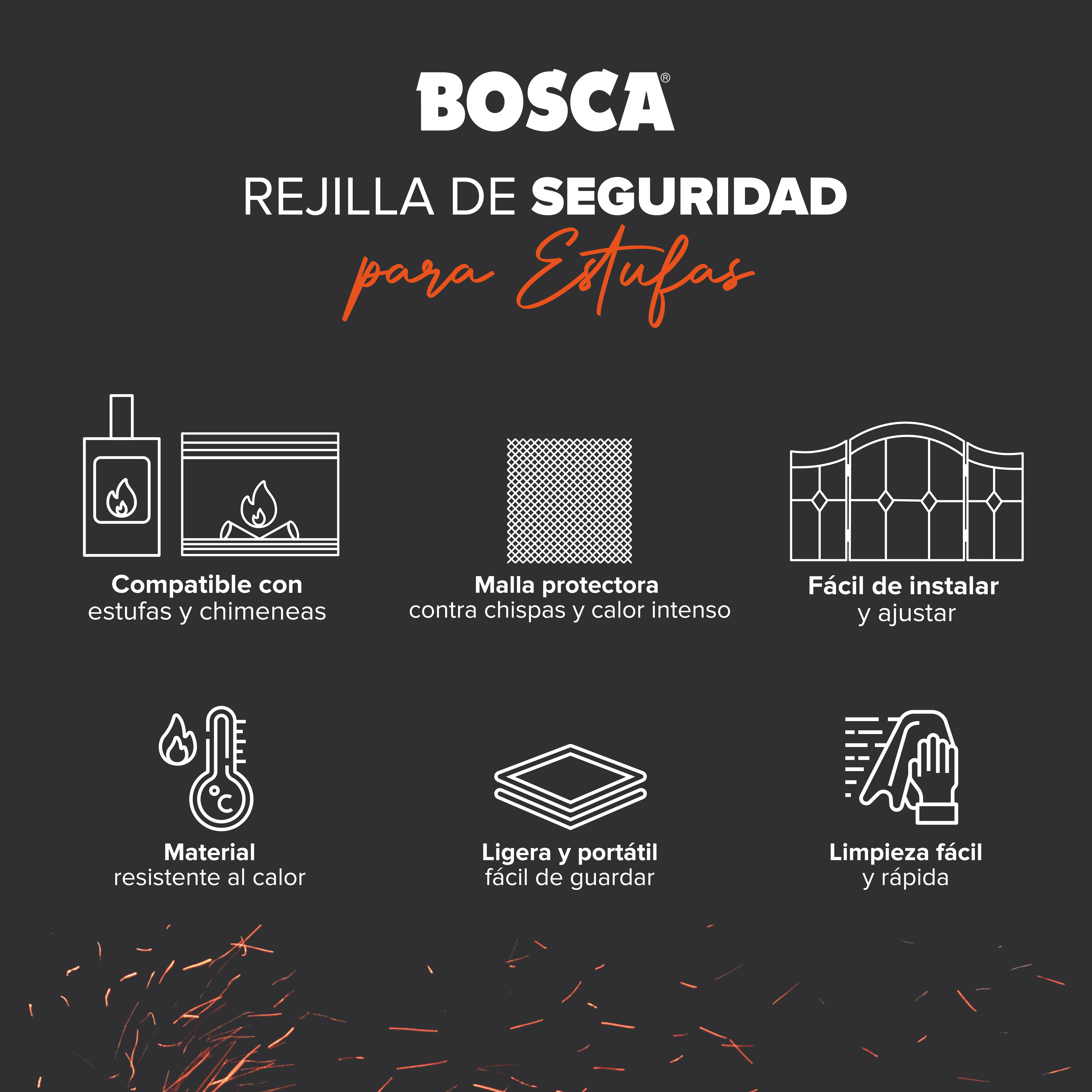 PANTALLA PROTECCIÓN REJILLA METALICA L137X W X H81 - 5