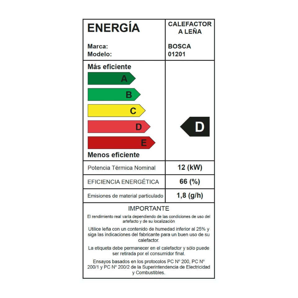 ESTUFA A LEÑA GOLD 500 BLACK VISION CHARCOAL - 3