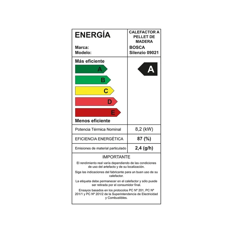 ESTUFA A PELLET AMG SILENZIO FORGYA BLACK VISION - 3